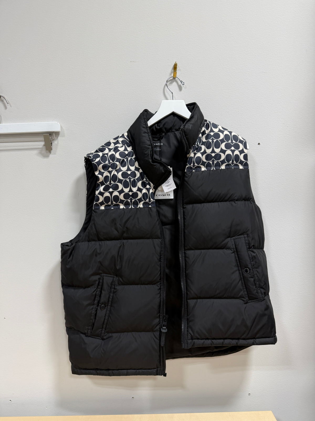 Coach Signature Down Vest Sz 2XL