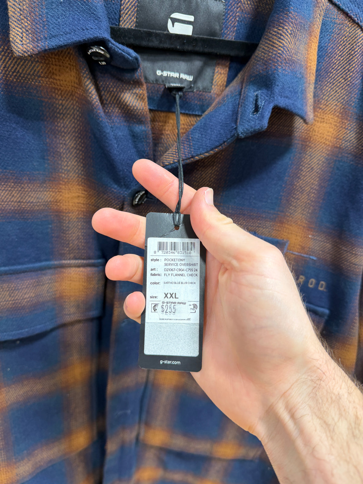 G-Star RAW Unisex Pocketony Service Overshirt Sz 2XL