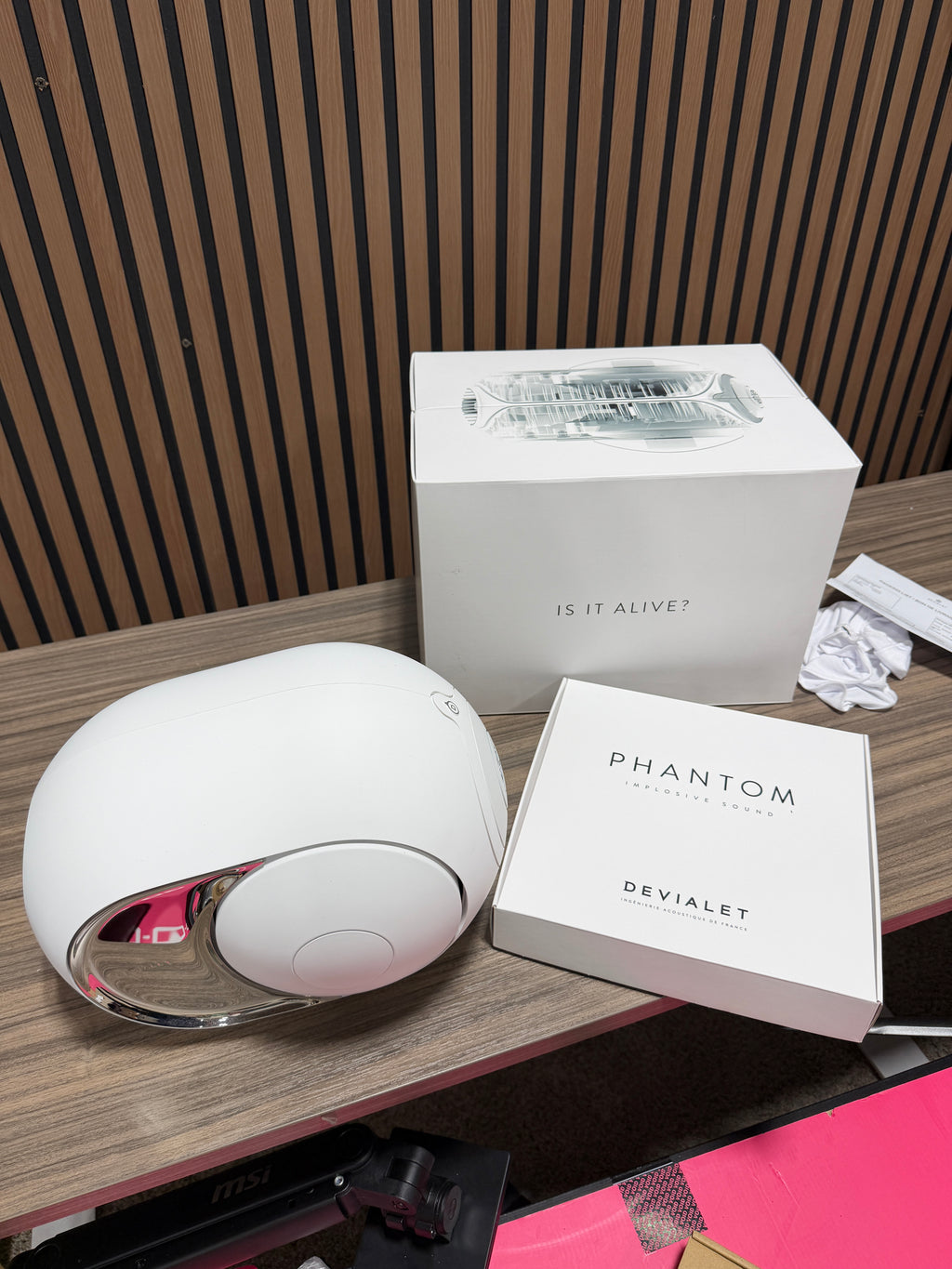 Devialet Phantom Ultimate 108 dB Home Speaker - Light Pearl