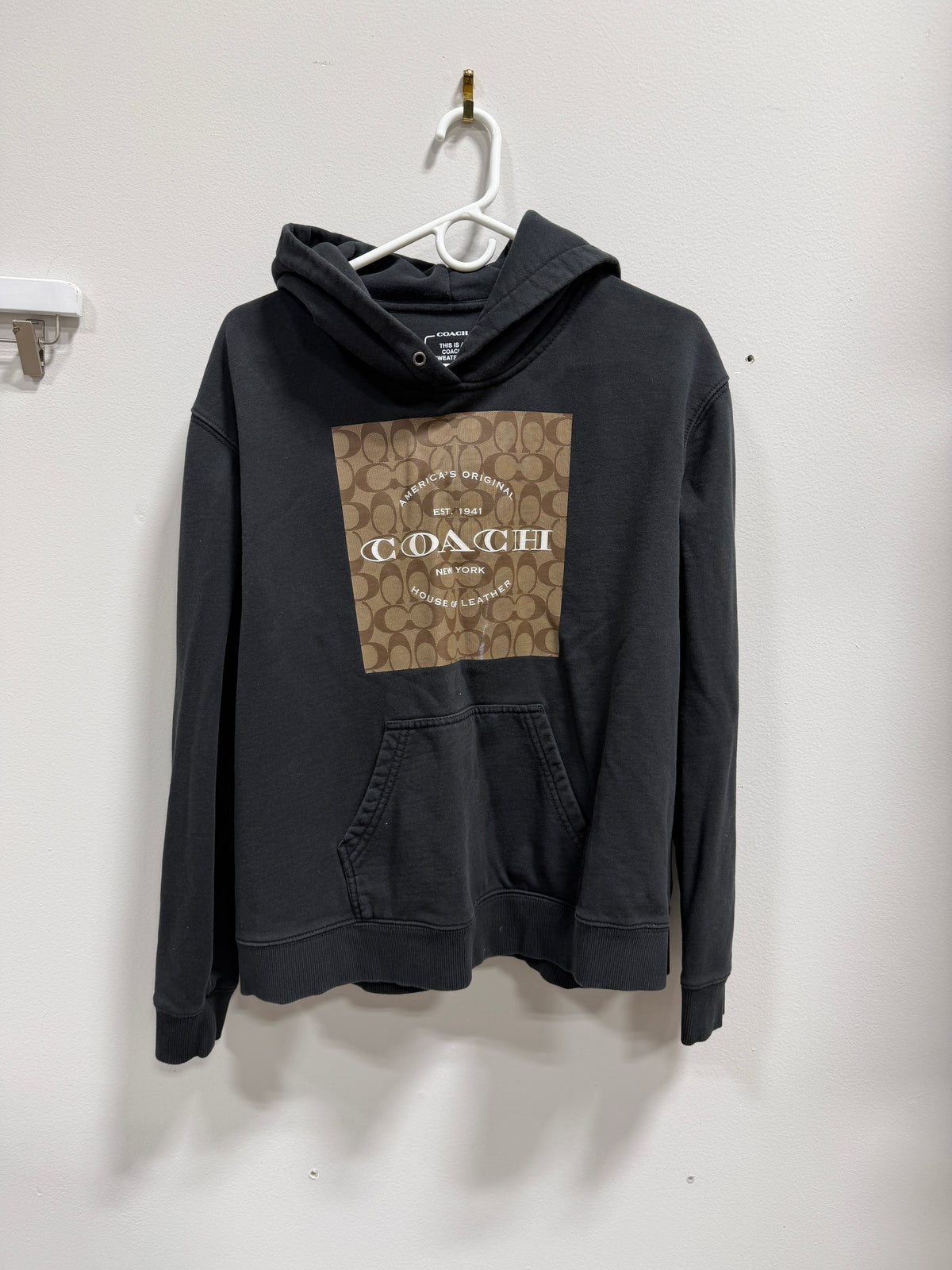 Coach HR Signature Hoodie Size Large