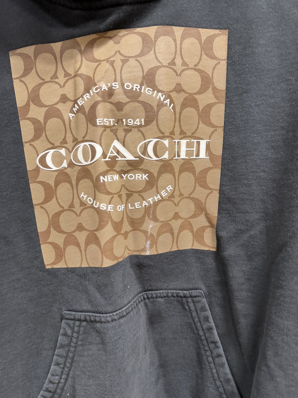 Coach HR Signature Hoodie Size Large