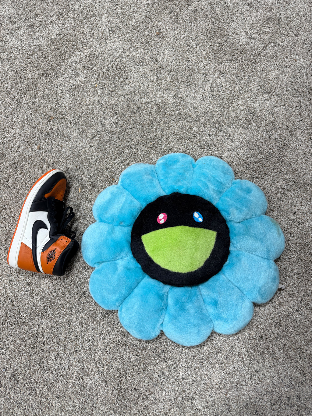 Takashi Murakami  Flower Plush 1M Blue/Black