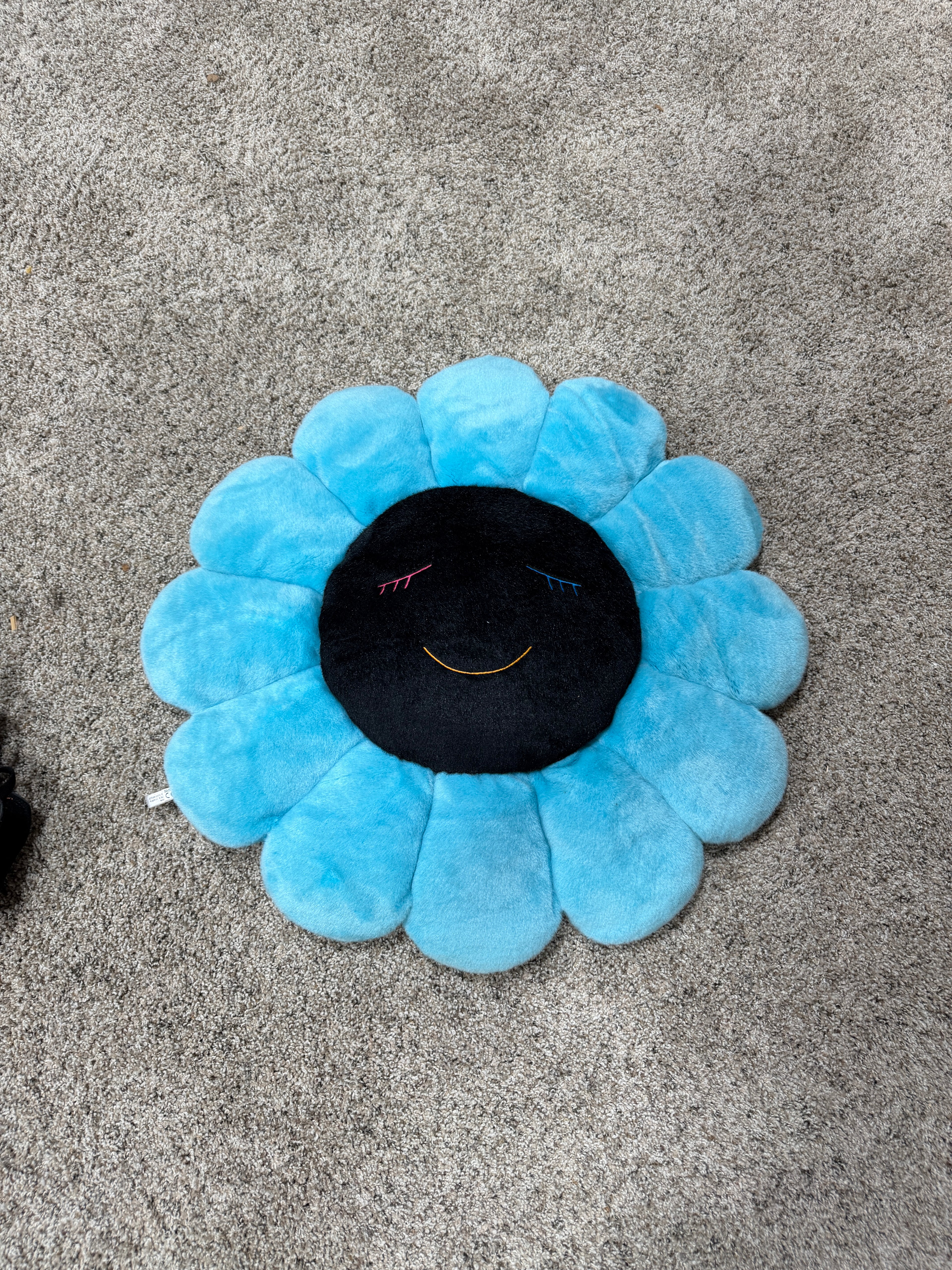 Takashi Murakami  Flower Plush 1M Blue/Black