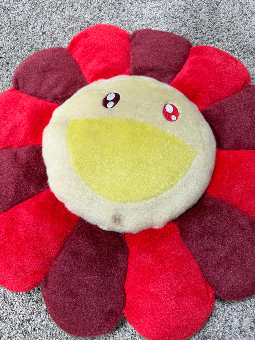 Takashi Murakami flower pillow cushion Rose and Red 1M