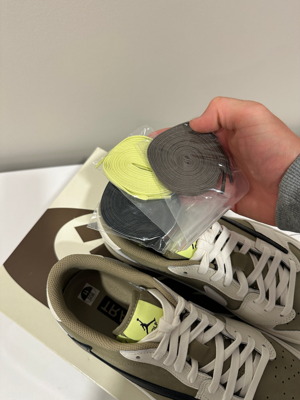 Jordan 1 Retro Low Golf Travis Scott Neutral Olive Sz 11