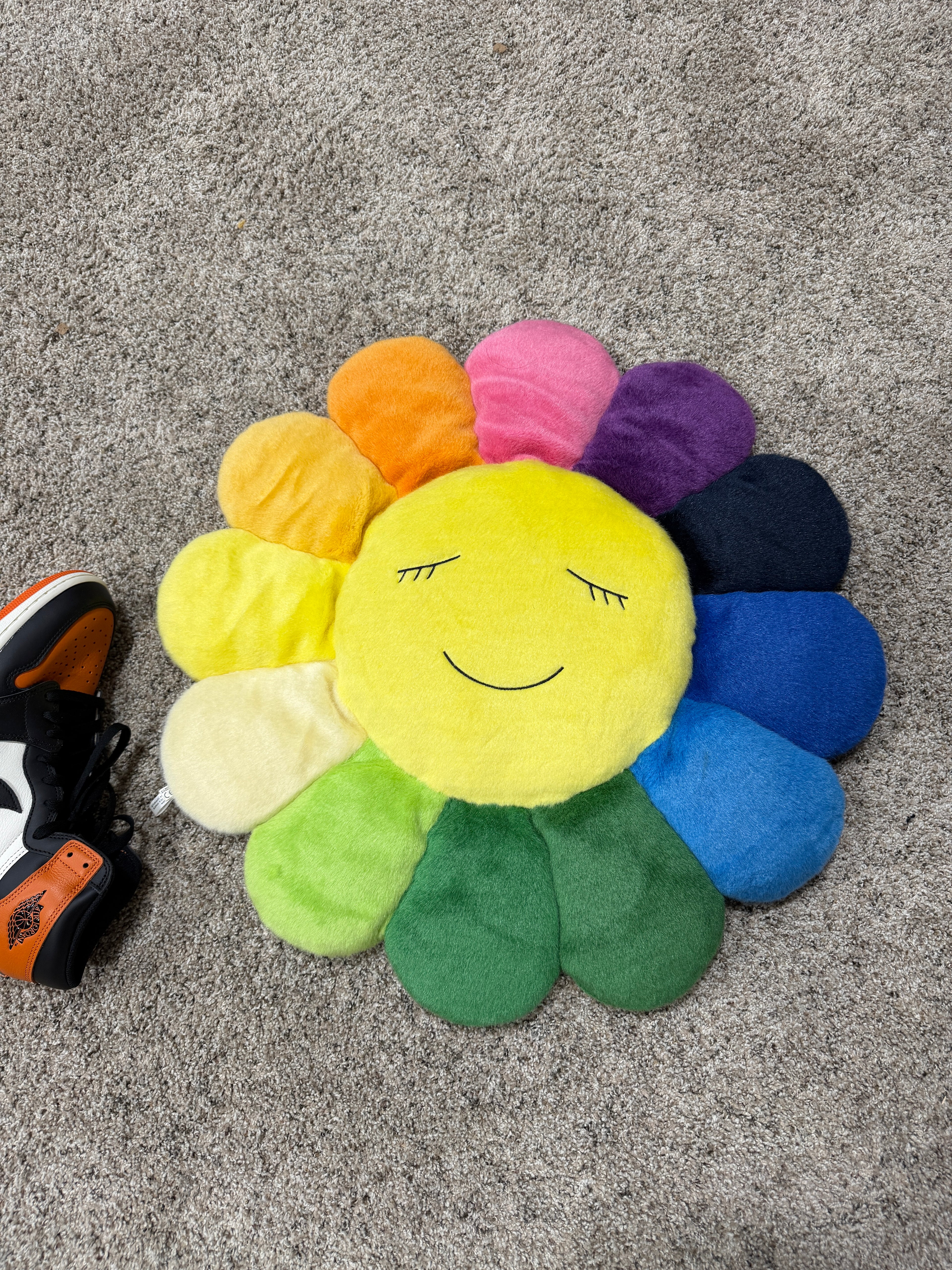 Takashi Murakami flower pillow cushion Rainbow