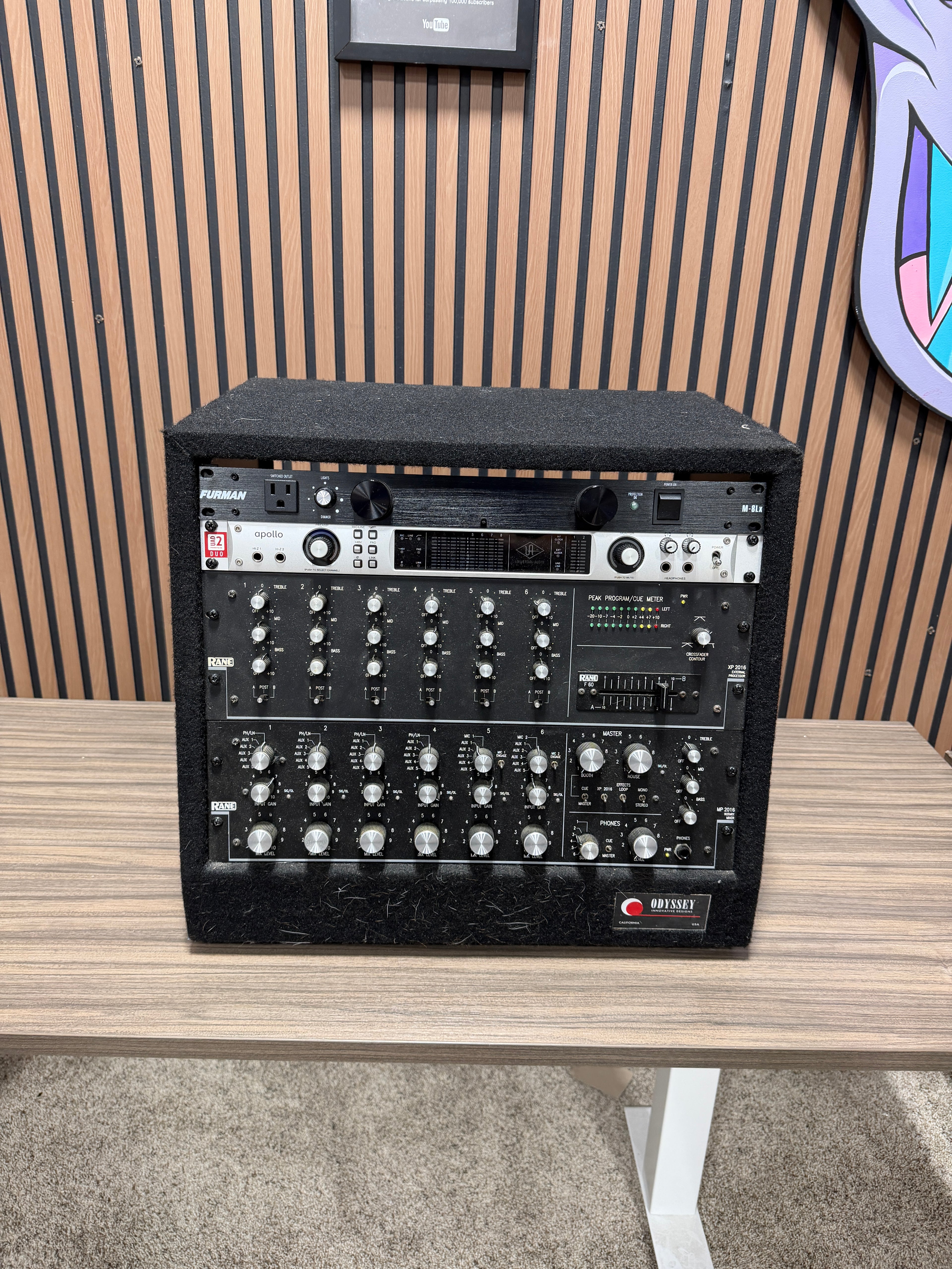 Rane MP2016 rotary mixer paired with an XP2016 expansion module