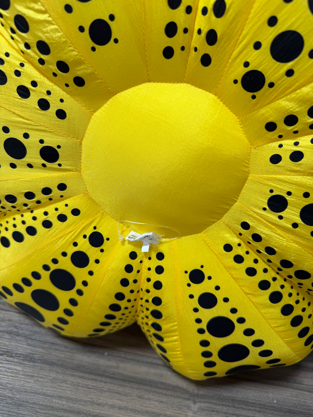 YAYOI KUSAMA 'Dots Obsession' Soft Pumpkin Sculpture Large 22" Yellow/Black