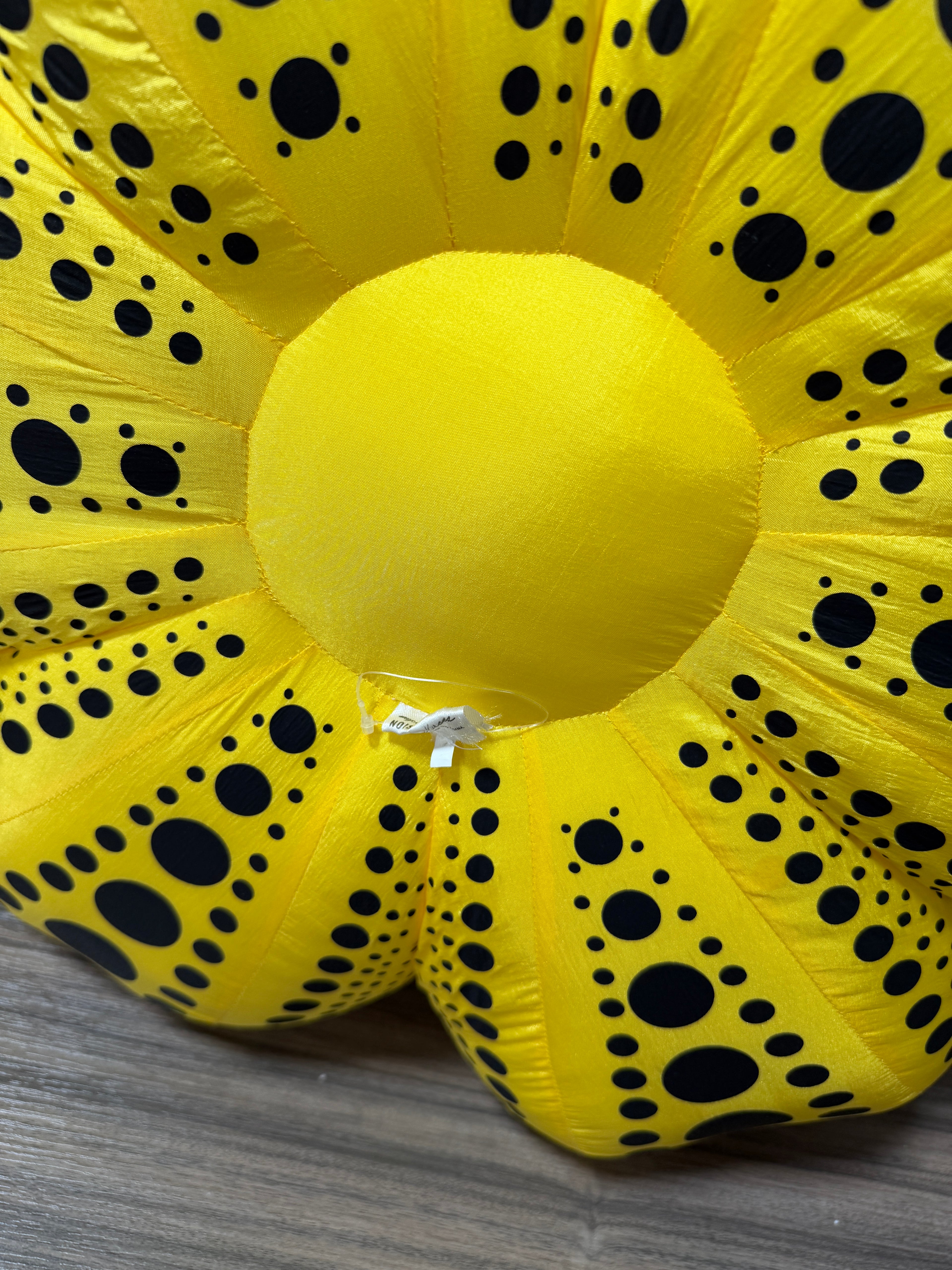 YAYOI KUSAMA 'Dots Obsession' Soft Pumpkin Sculpture Large 22" Yellow/Black
