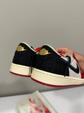 Load image into Gallery viewer, Jordan 1 Retro Low OG Trophy Room Rookie Card Away Sz 11.5
