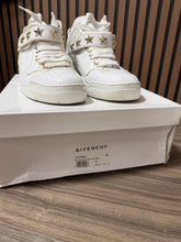 Load image into Gallery viewer, Givenchy White Leather Tyson High Top Sneakers Size 45
