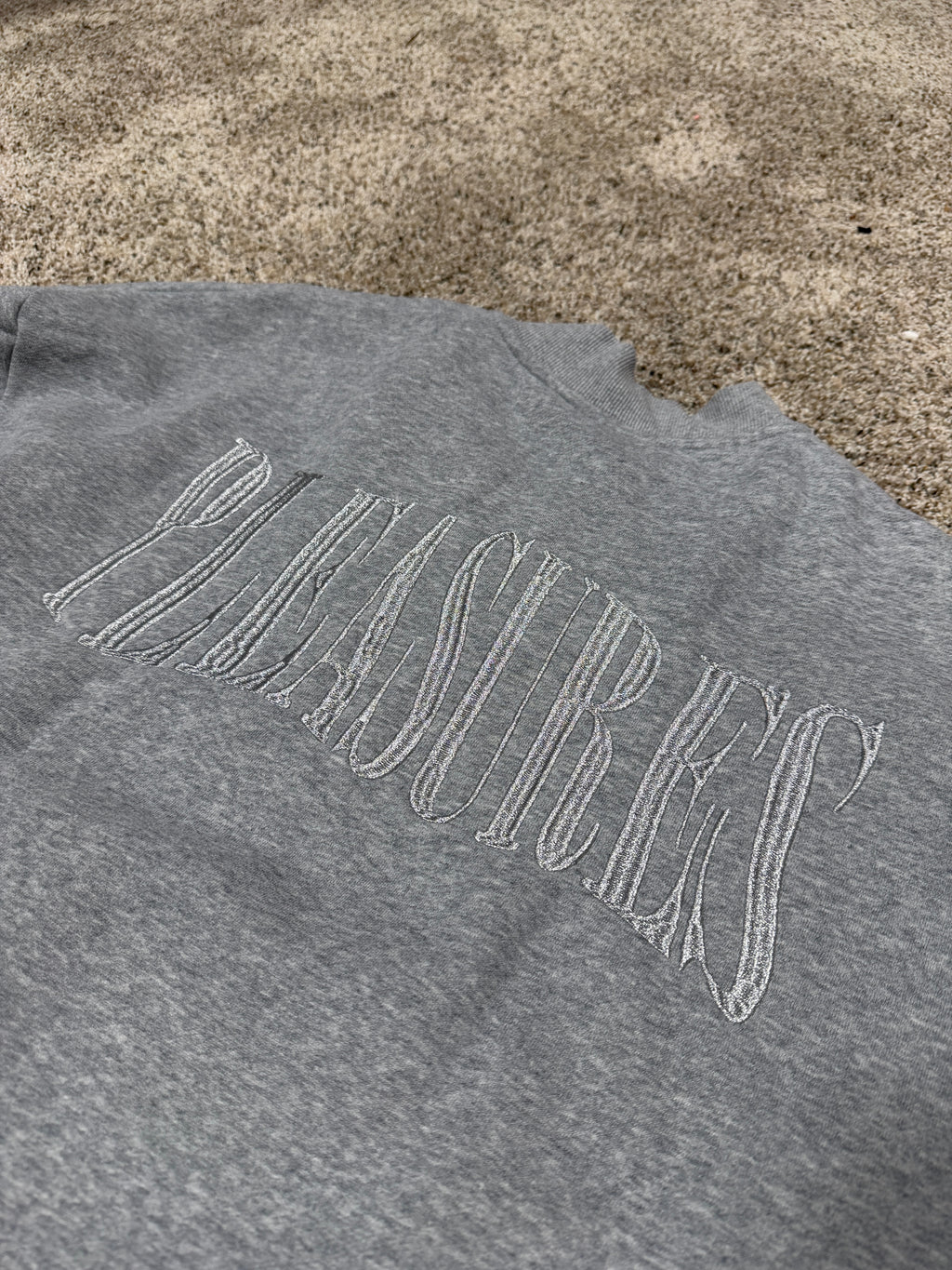 Pleasures grey quarter Zip Size Large