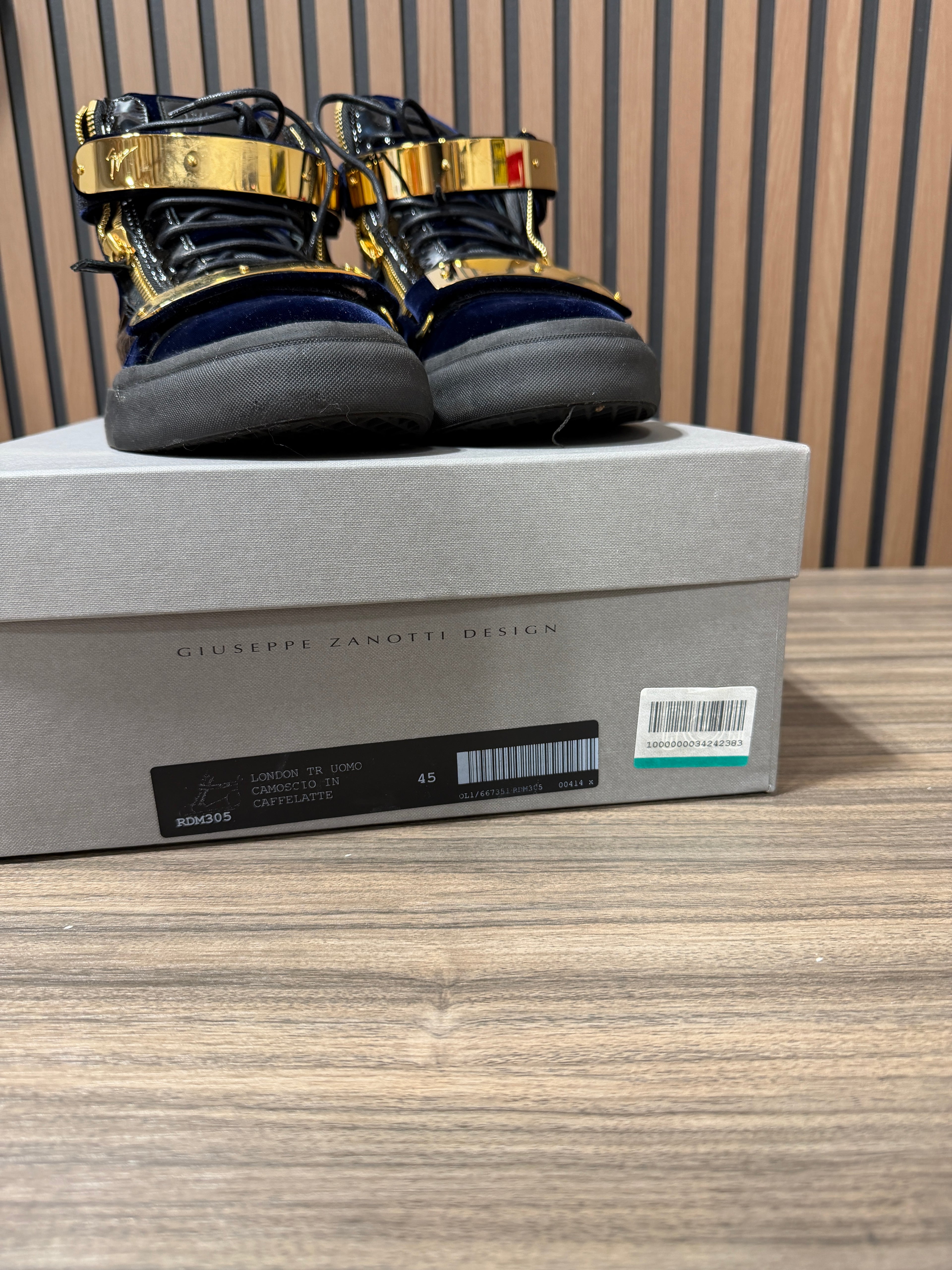 Giuseppe Zanotti Coby High Sneakers Sz 45