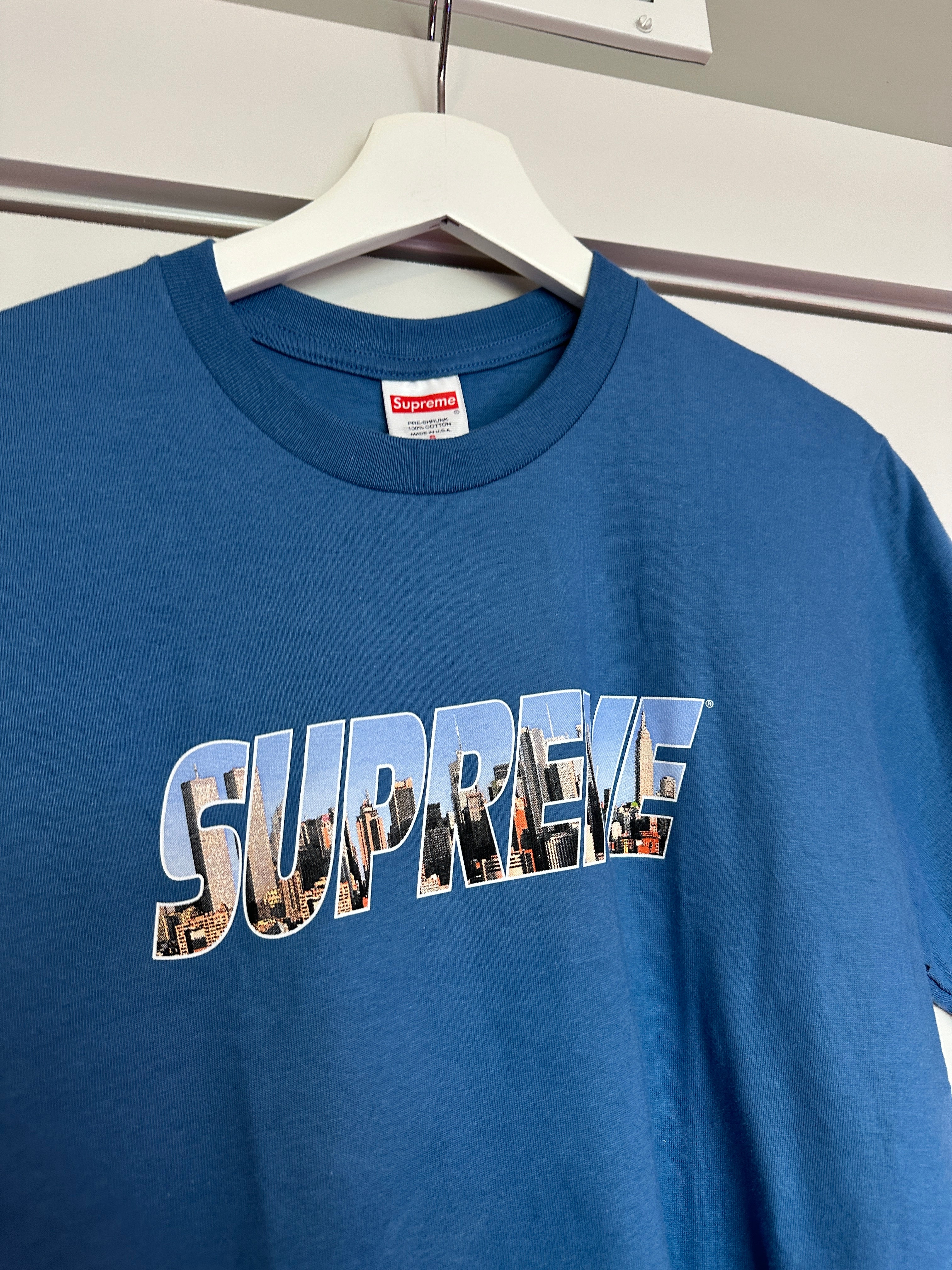 Supreme Gotham Tee 'Faded Blue' Sz S