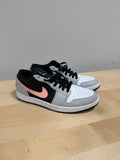 Air Jordan 1 Low 'Grey Fog Bleached Coral' Sz 12