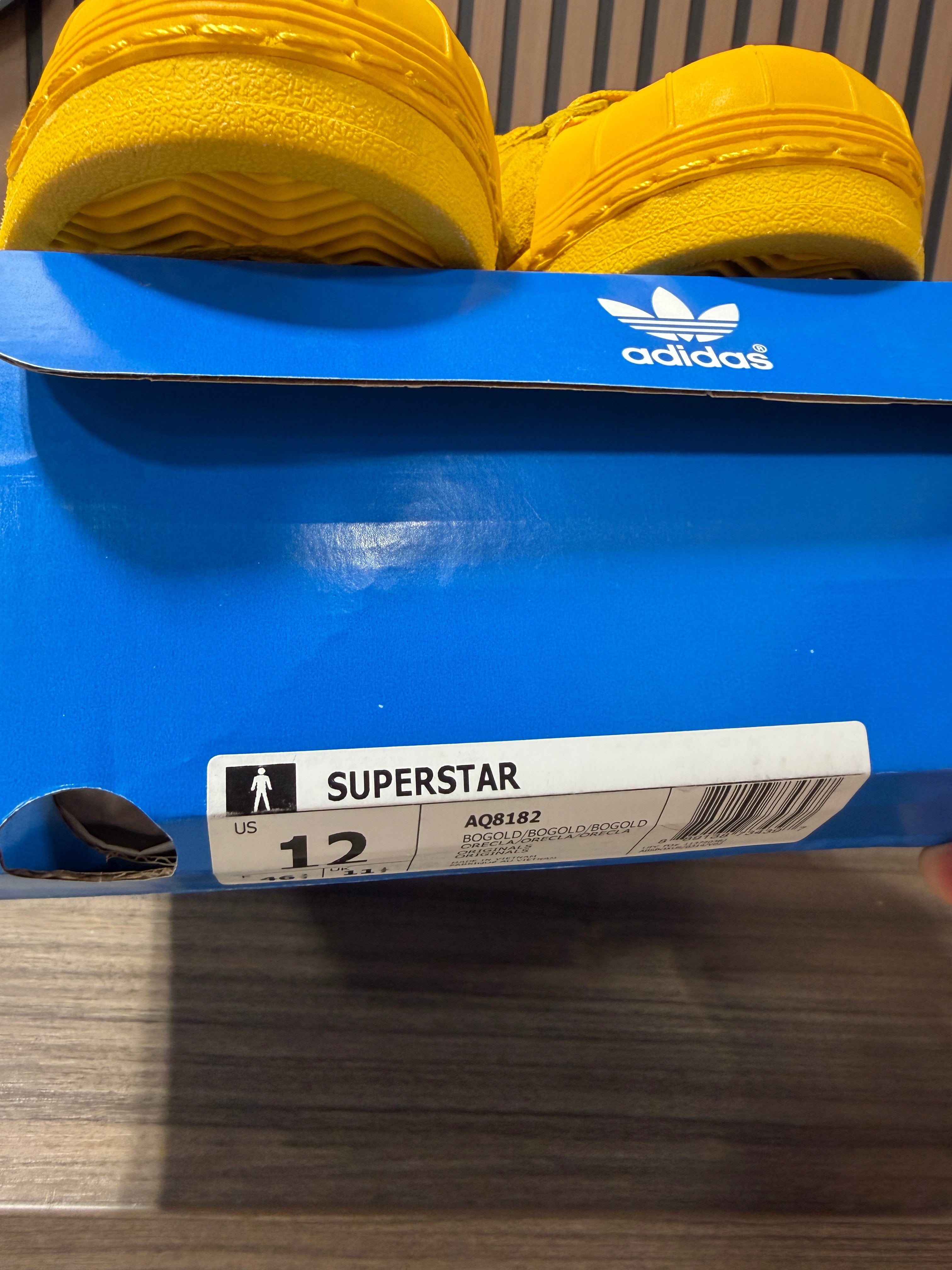 Adidas Superstar J Gold 2016 Size 12