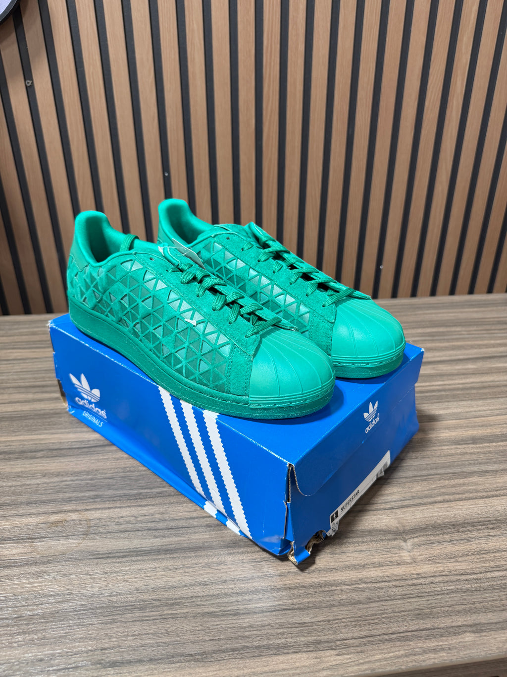 Adidas Superstar J 'Green' Size 12