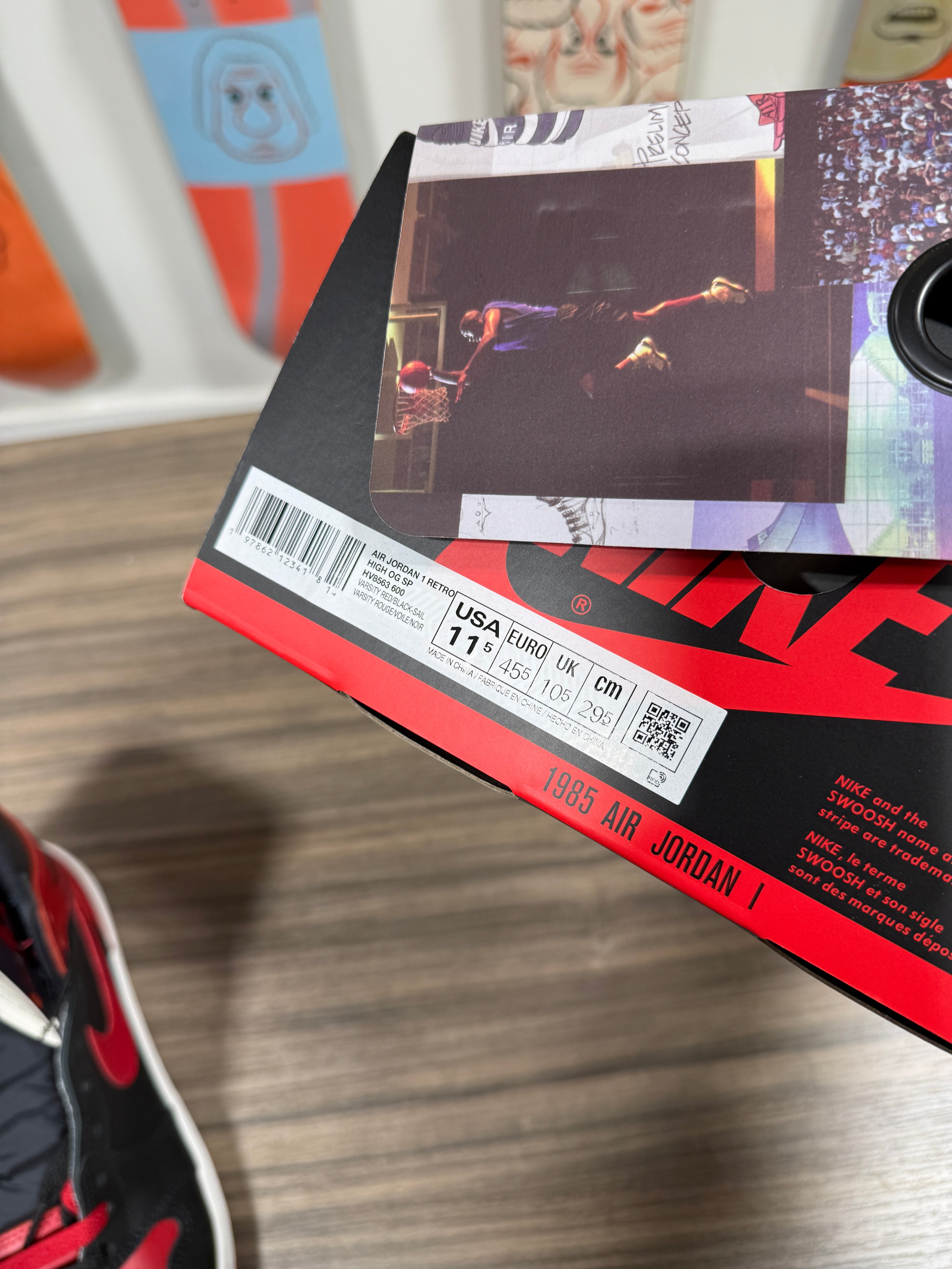 Jordan 1 Retro High '85 OG Bred (2025) Sz 11.5