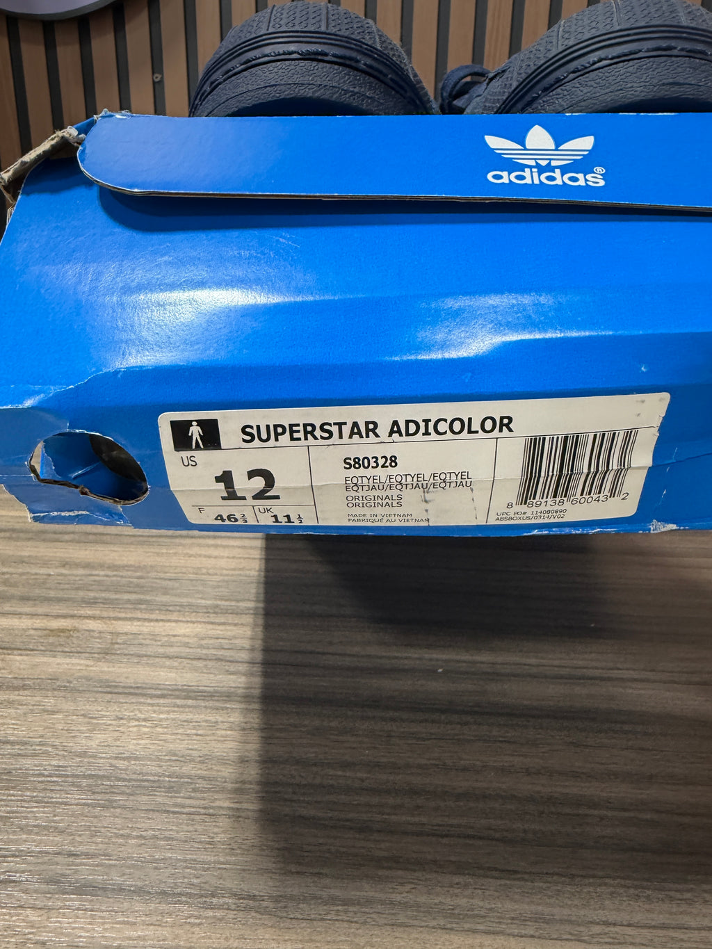 2016 ADIDAS SUPERSTAR BLUE SUEDE SHELL TOE SNEAKERS size 12