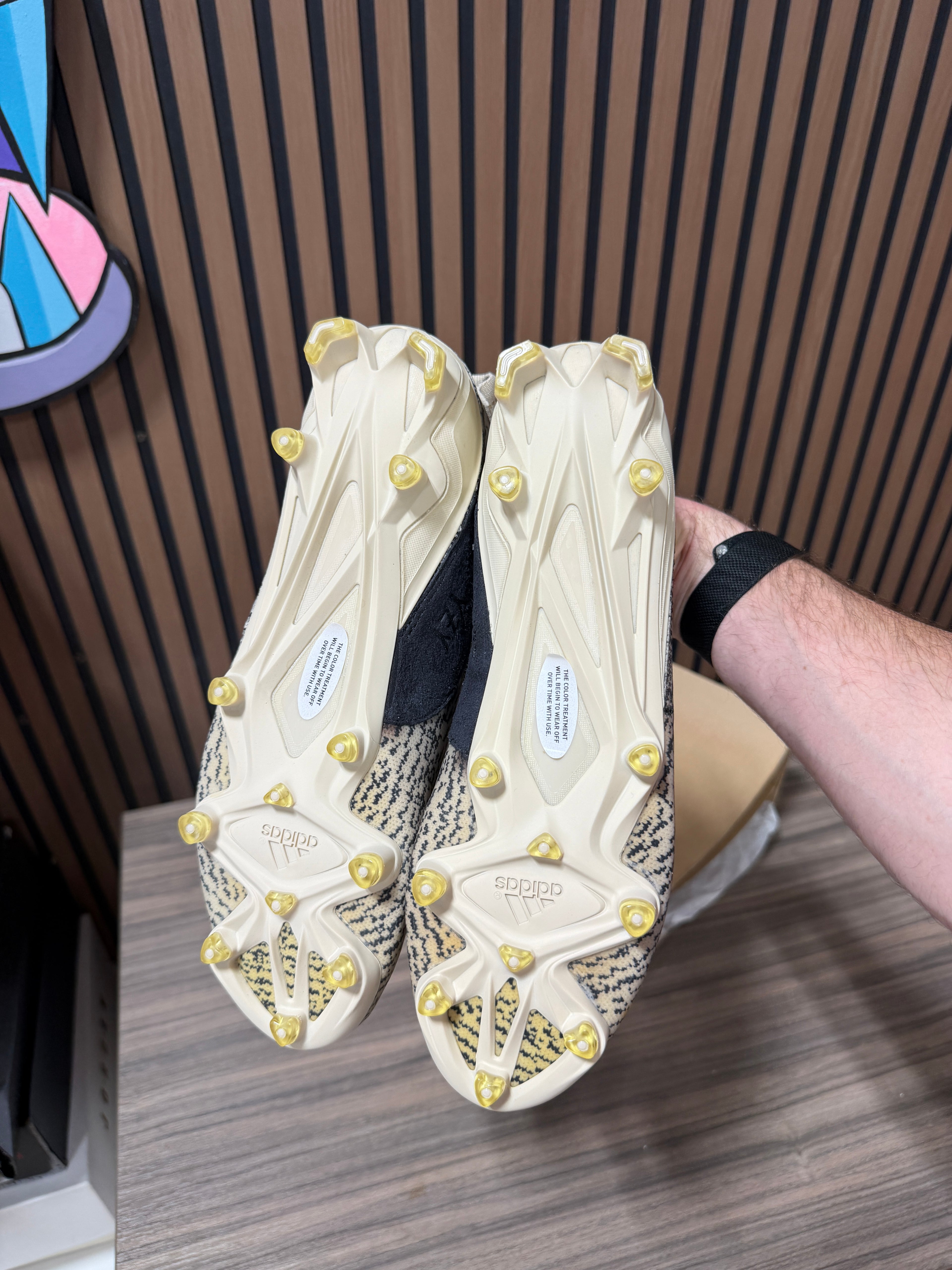 Adidas Yeezy 350 'Turtledove' Football Cleats size 12