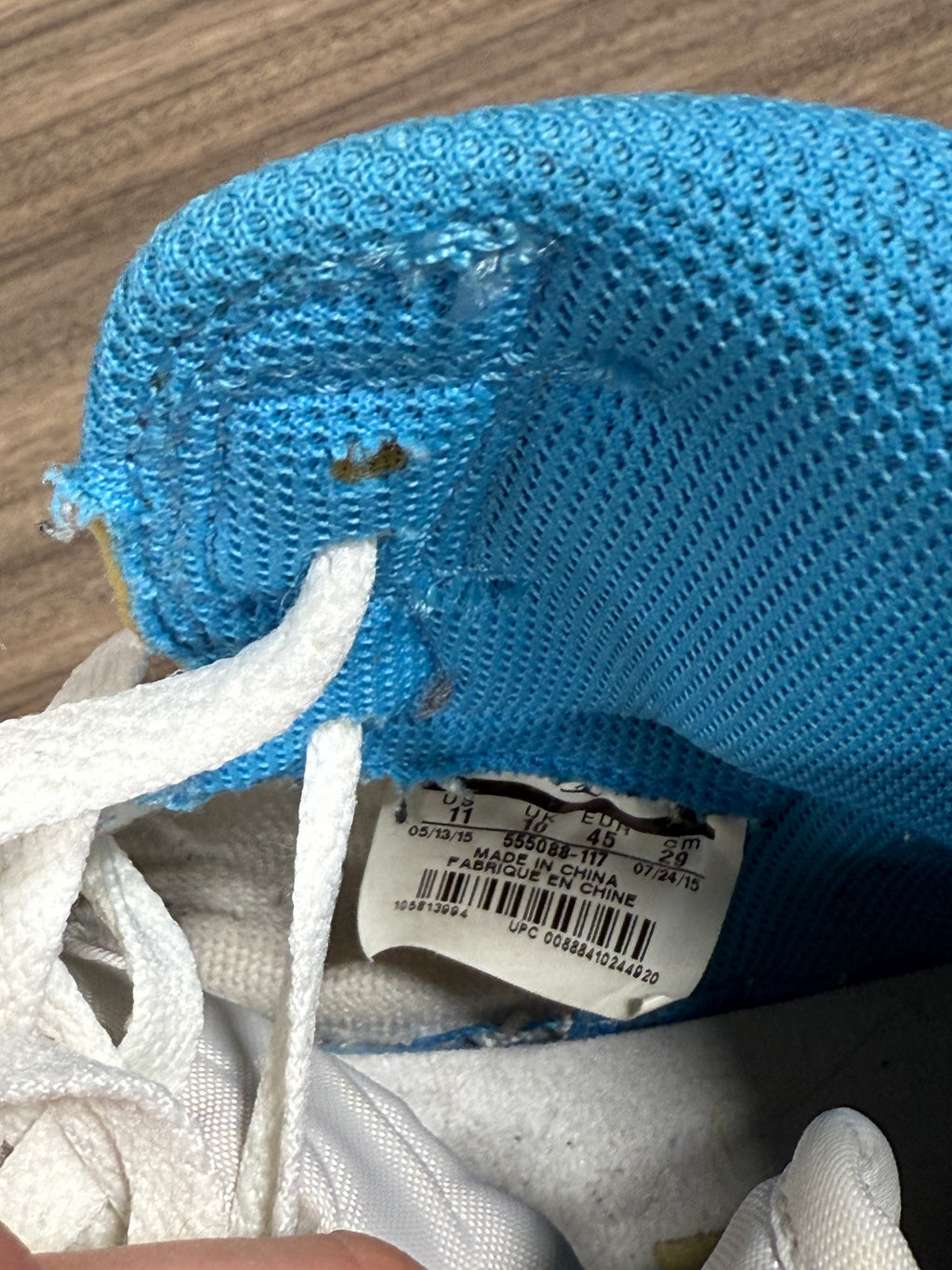 2015 Jordan 1 UNC Sz 11 NO BOX