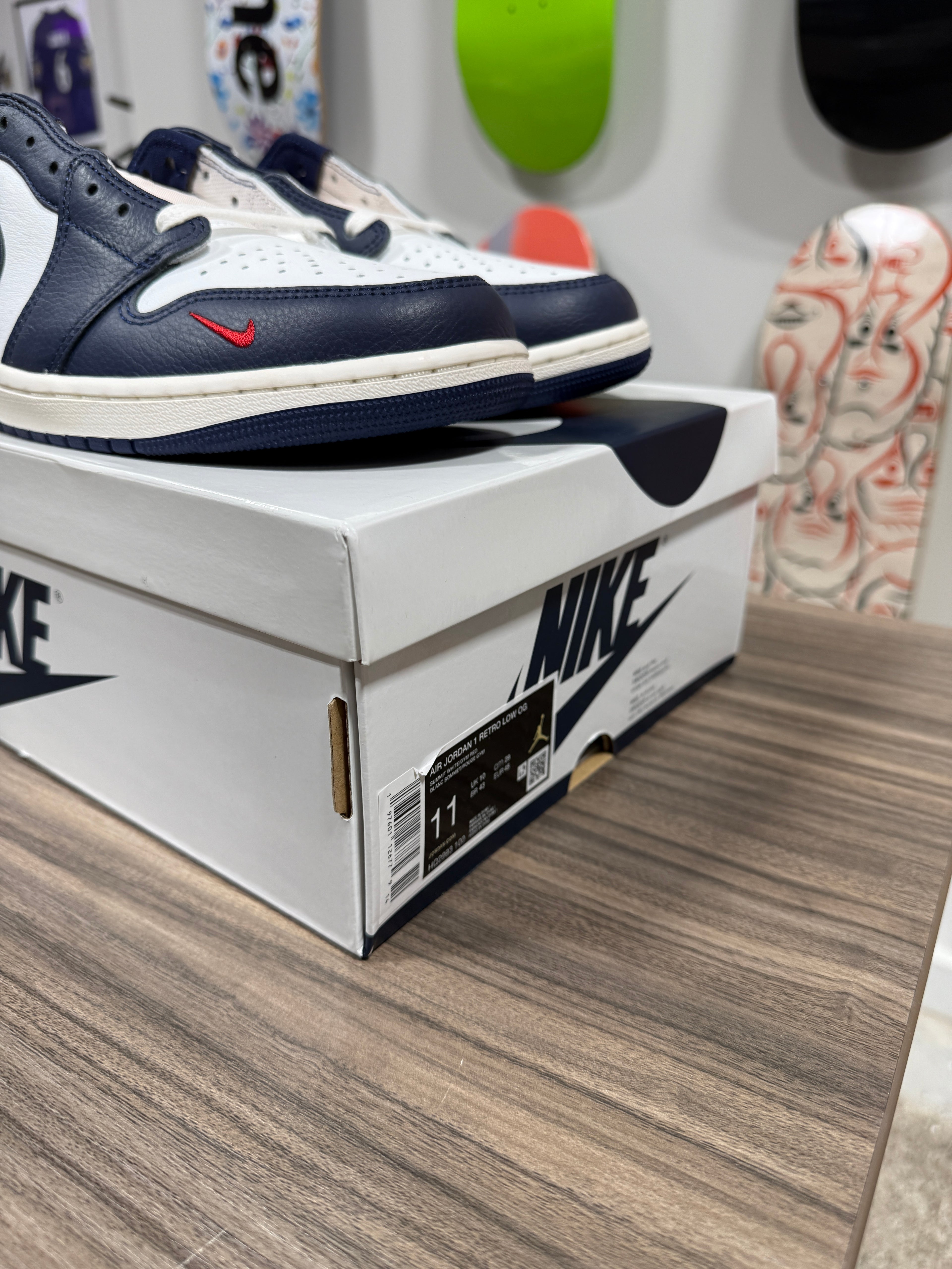 Air Jordan 1 Retro Low OG 'Howard University' Sz 11