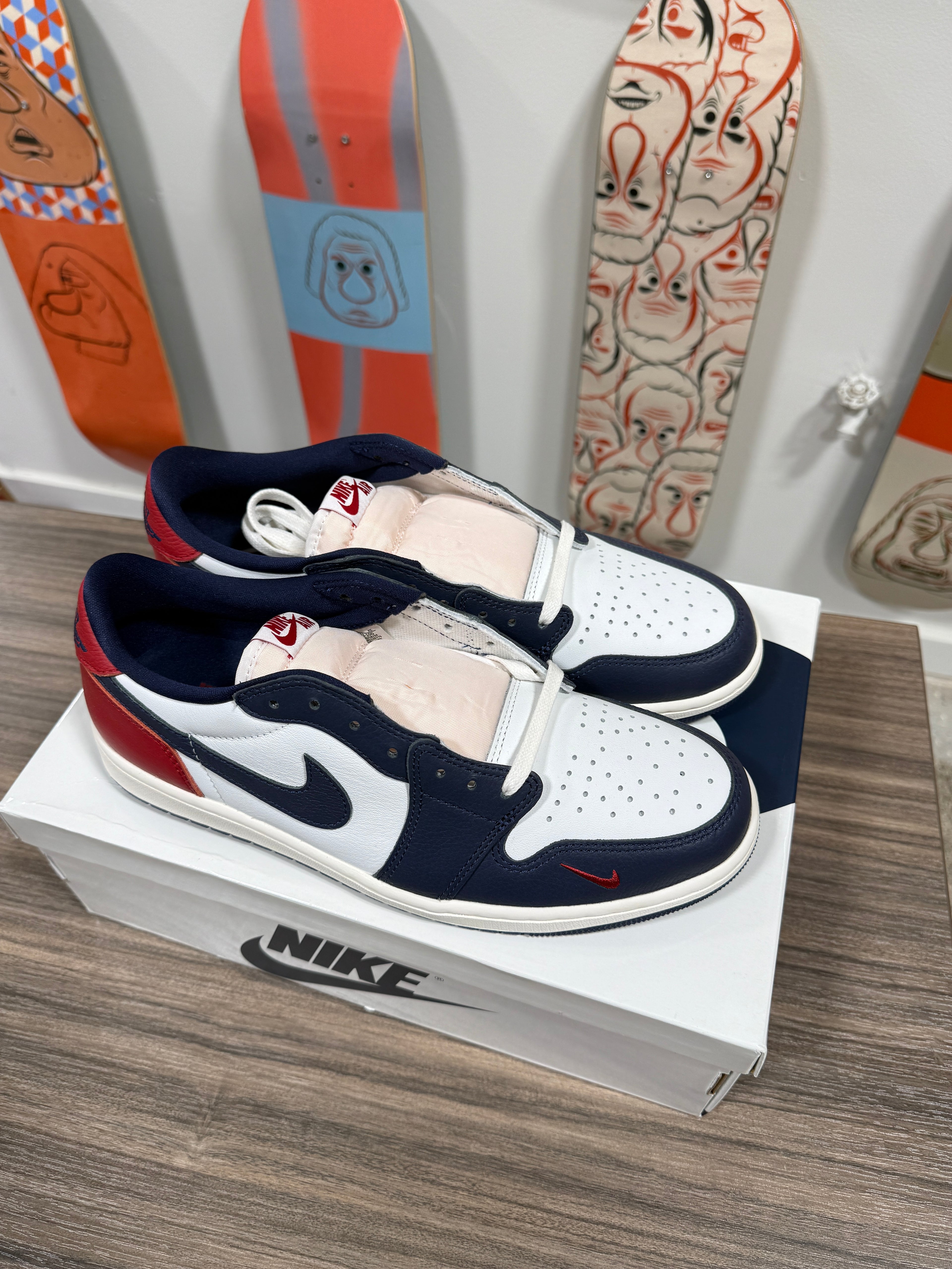 Air Jordan 1 Retro Low OG 'Howard University' Sz 11