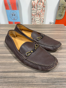 Louis Vuitton Leather Braided Accents Drivers Sz 11.5