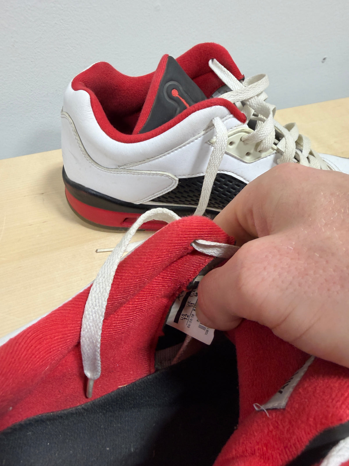 Air Jordan 5 Retro Low 'Fire Red' Sz 12