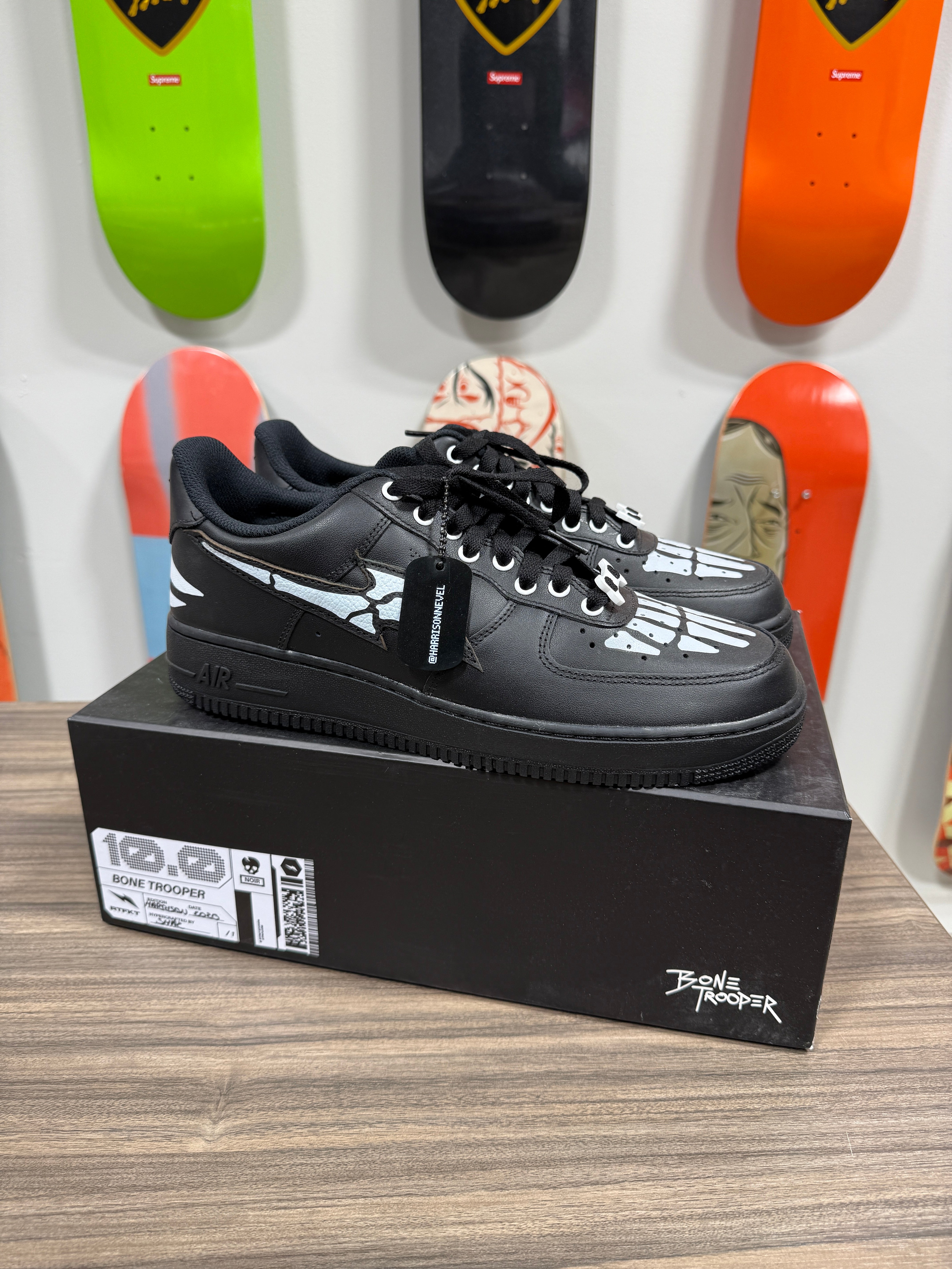 RTFKT bone trooper Rtfkt Bone Captain Air Force 1 Collab 30 out of 100... | Depop main image 3