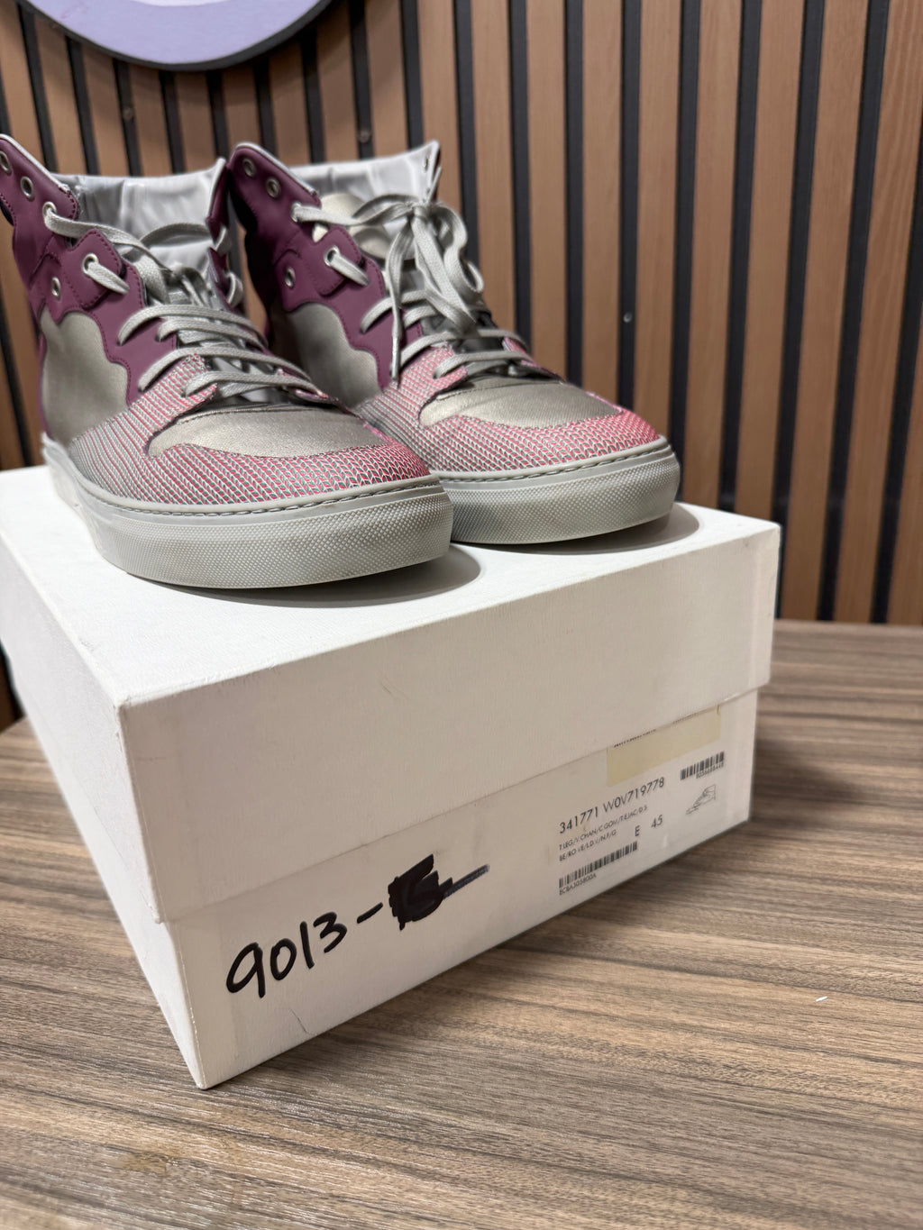 Balenciaga Chameleon Leather Sneakers Sz 12/45