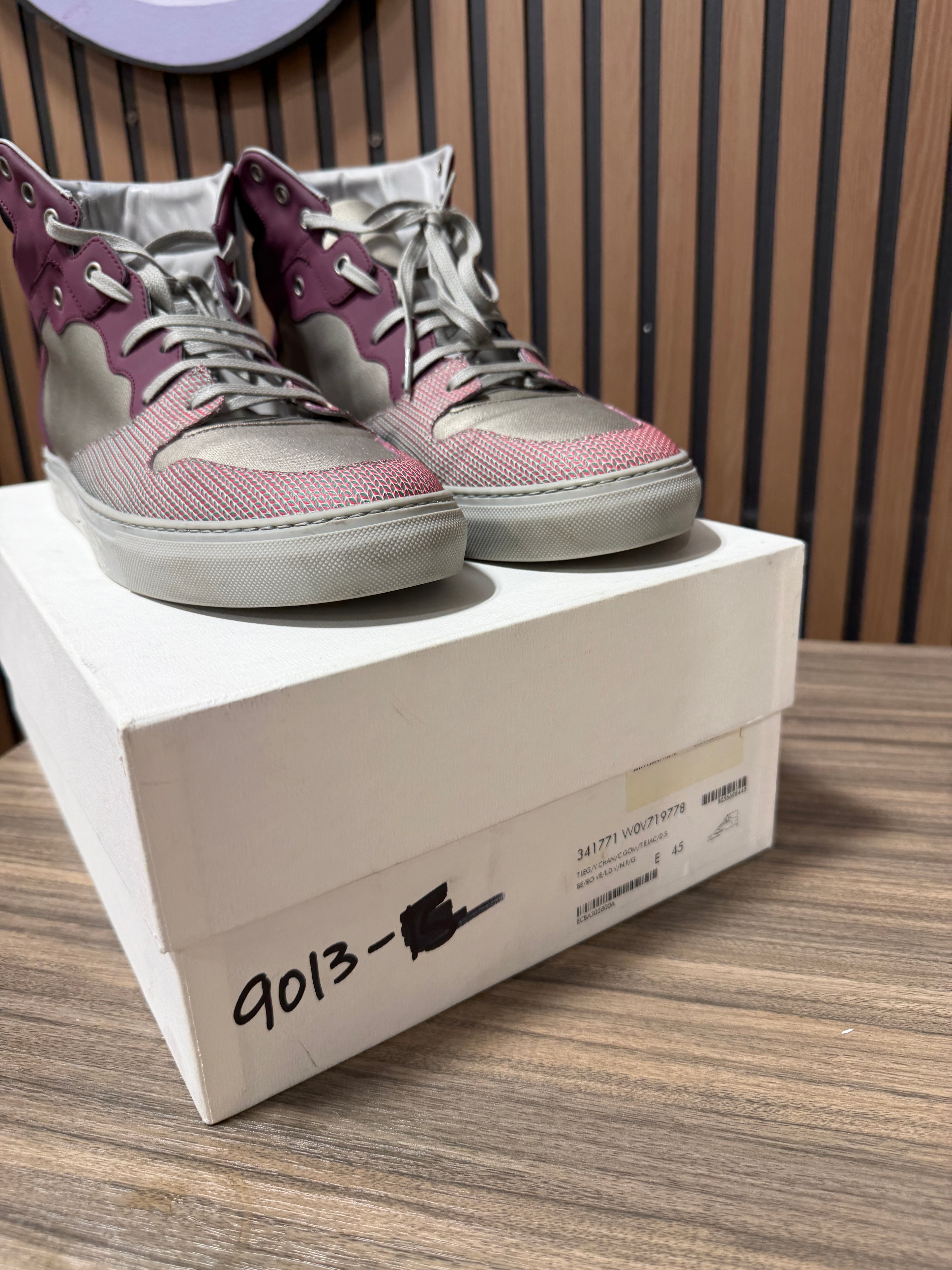 Balenciaga Chameleon Leather Sneakers Sz 12/45