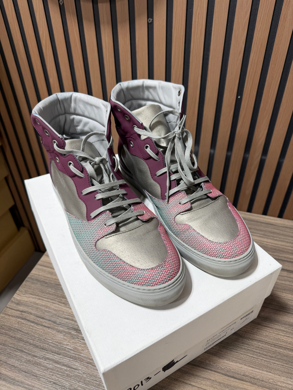 Balenciaga Chameleon Leather Sneakers Sz 12/45