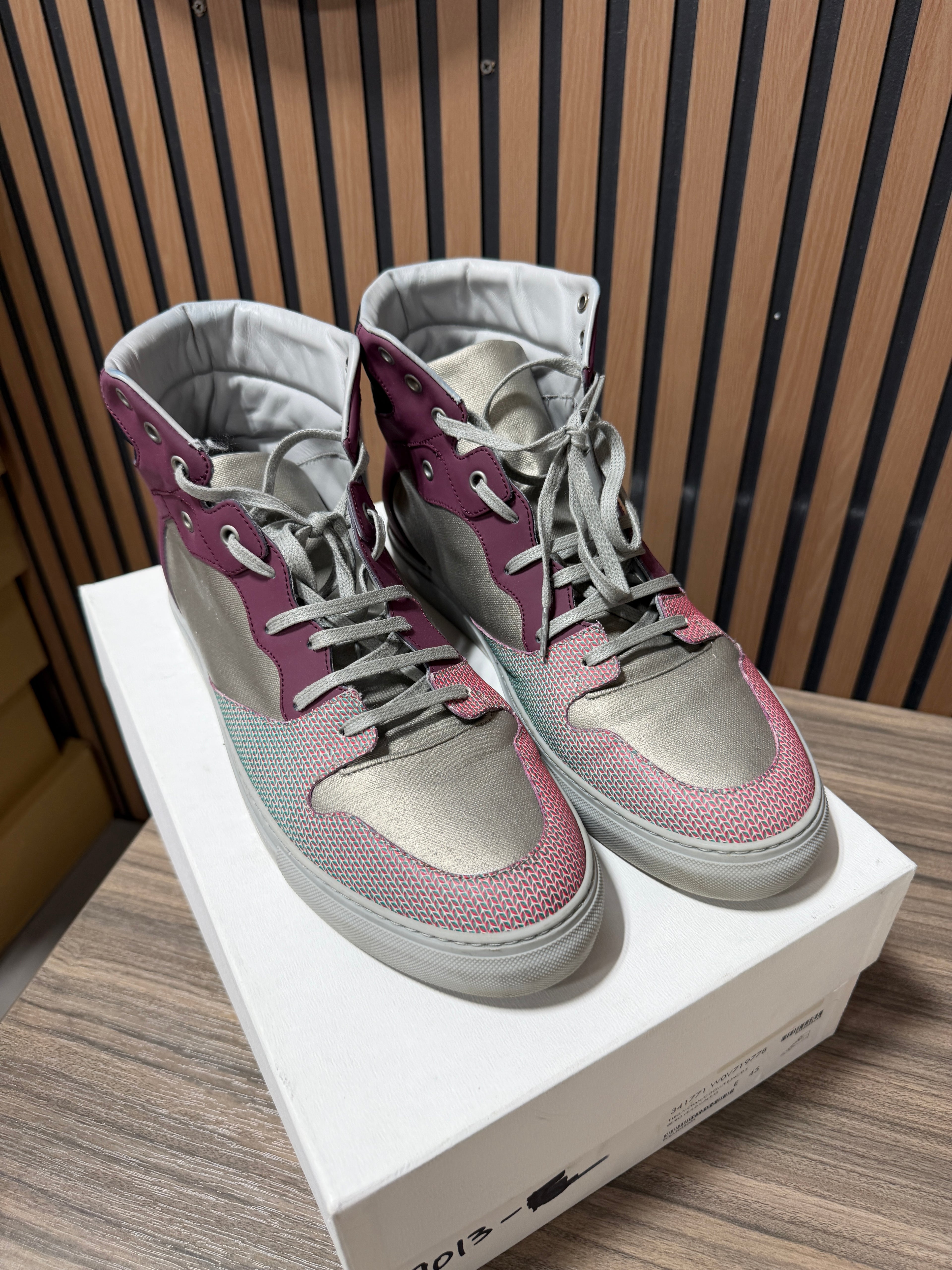 Balenciaga Chameleon Leather Sneakers Sz 12/45