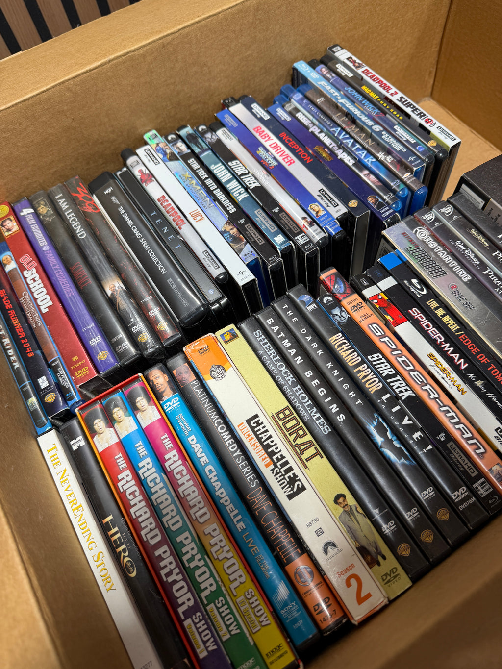 50+ DVD/Blue Ray Bundle (Marvel, Tenet & More)