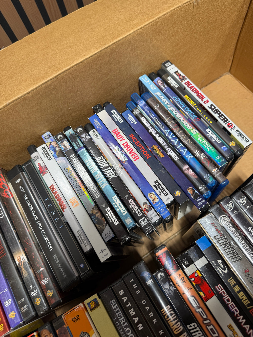 50+ DVD/Blue Ray Bundle (Marvel, Tenet & More)