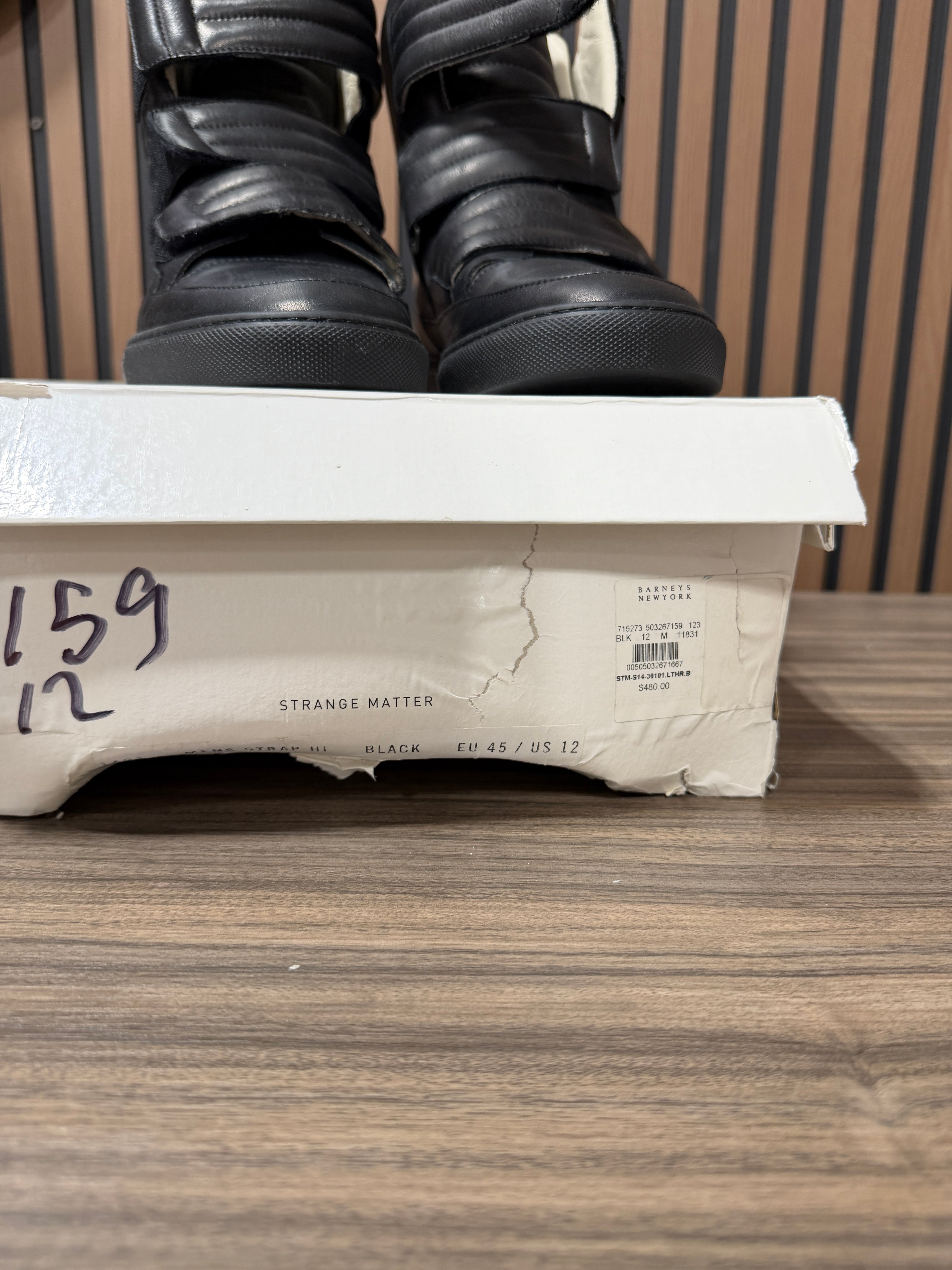 Strange Matter Strap high Top Sneakers Sz 12/45