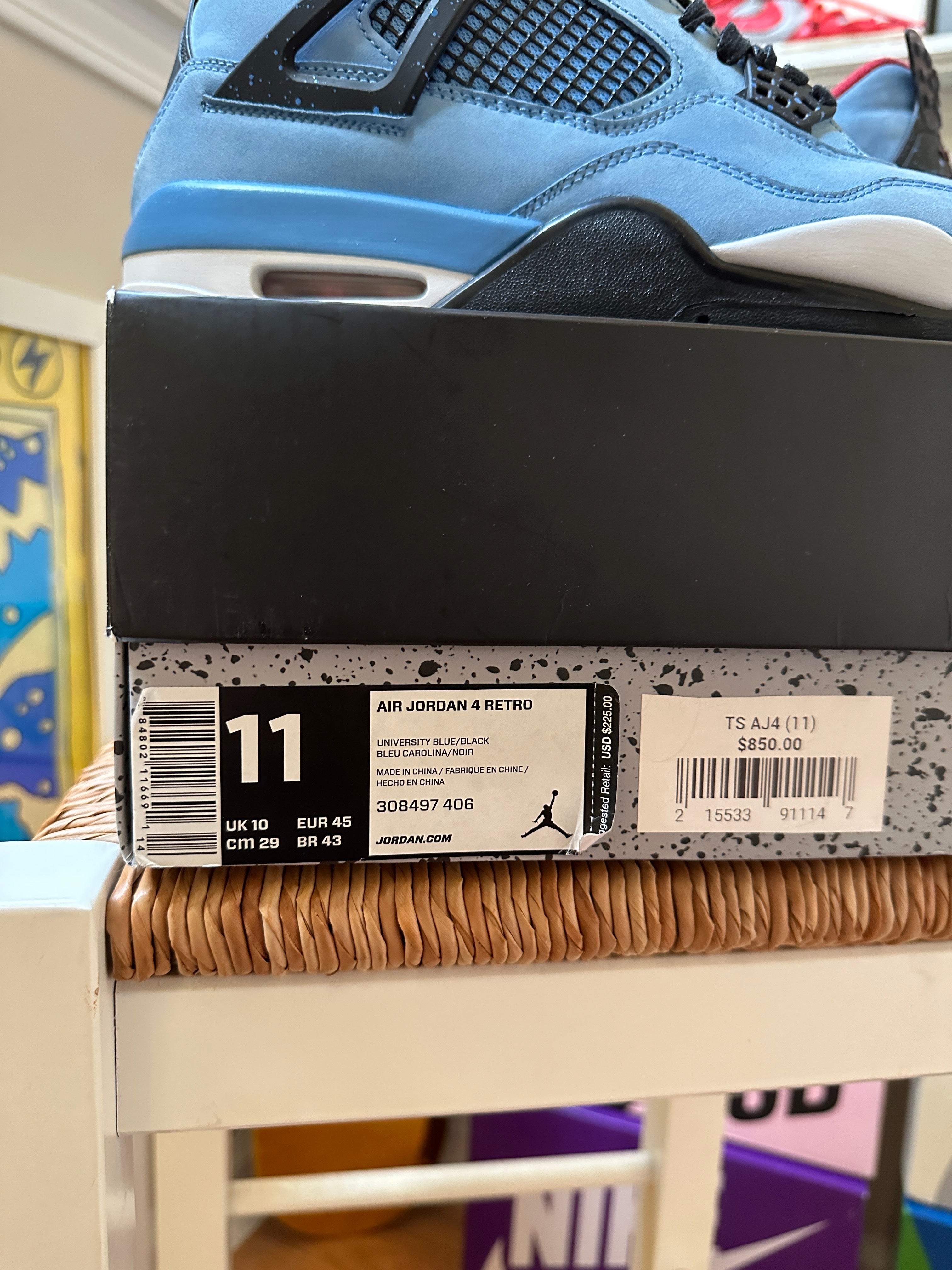 Travis Scott Air Jordan 4 Sz 11