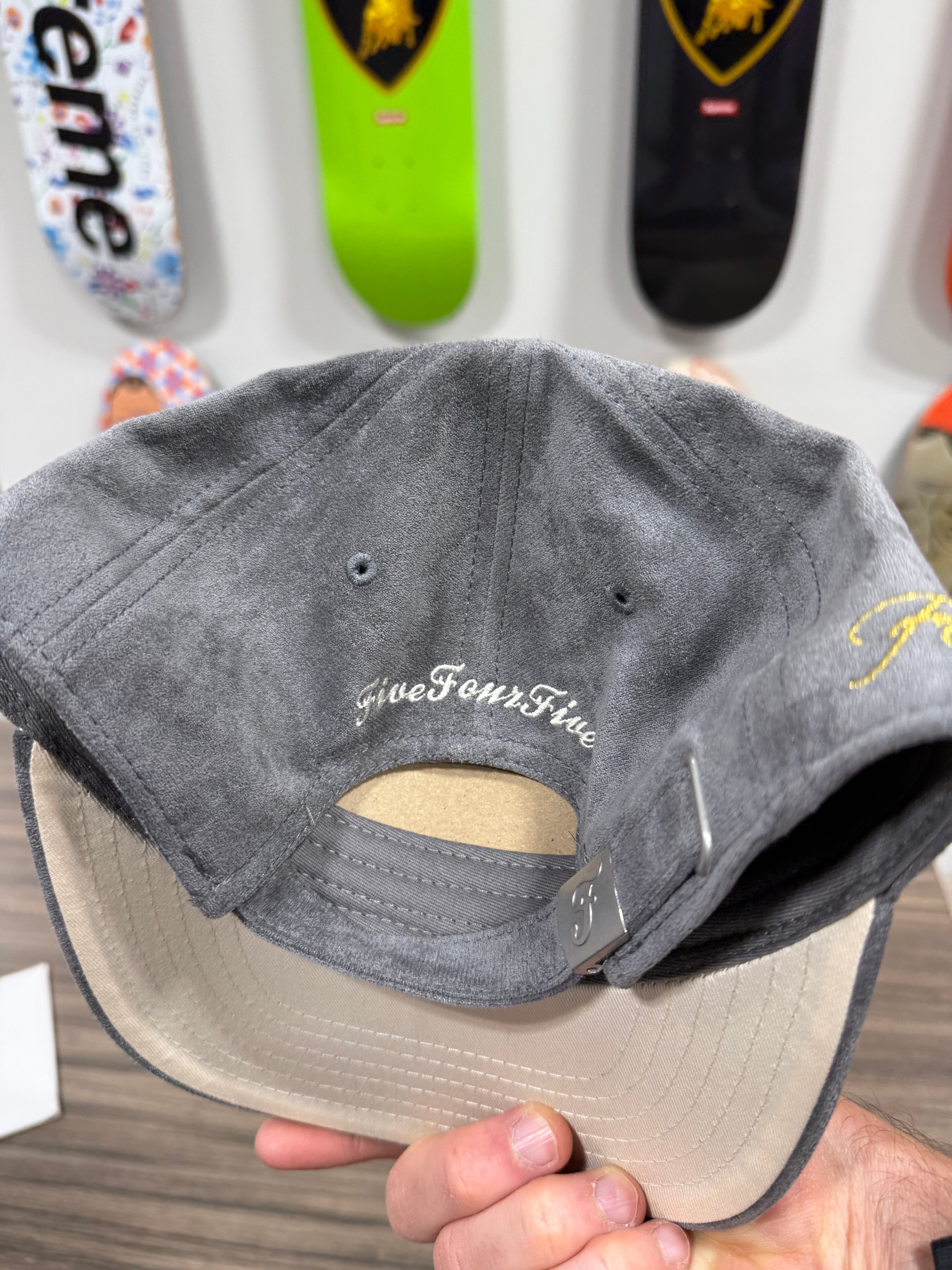 FivefourFive Hat Suede Grey