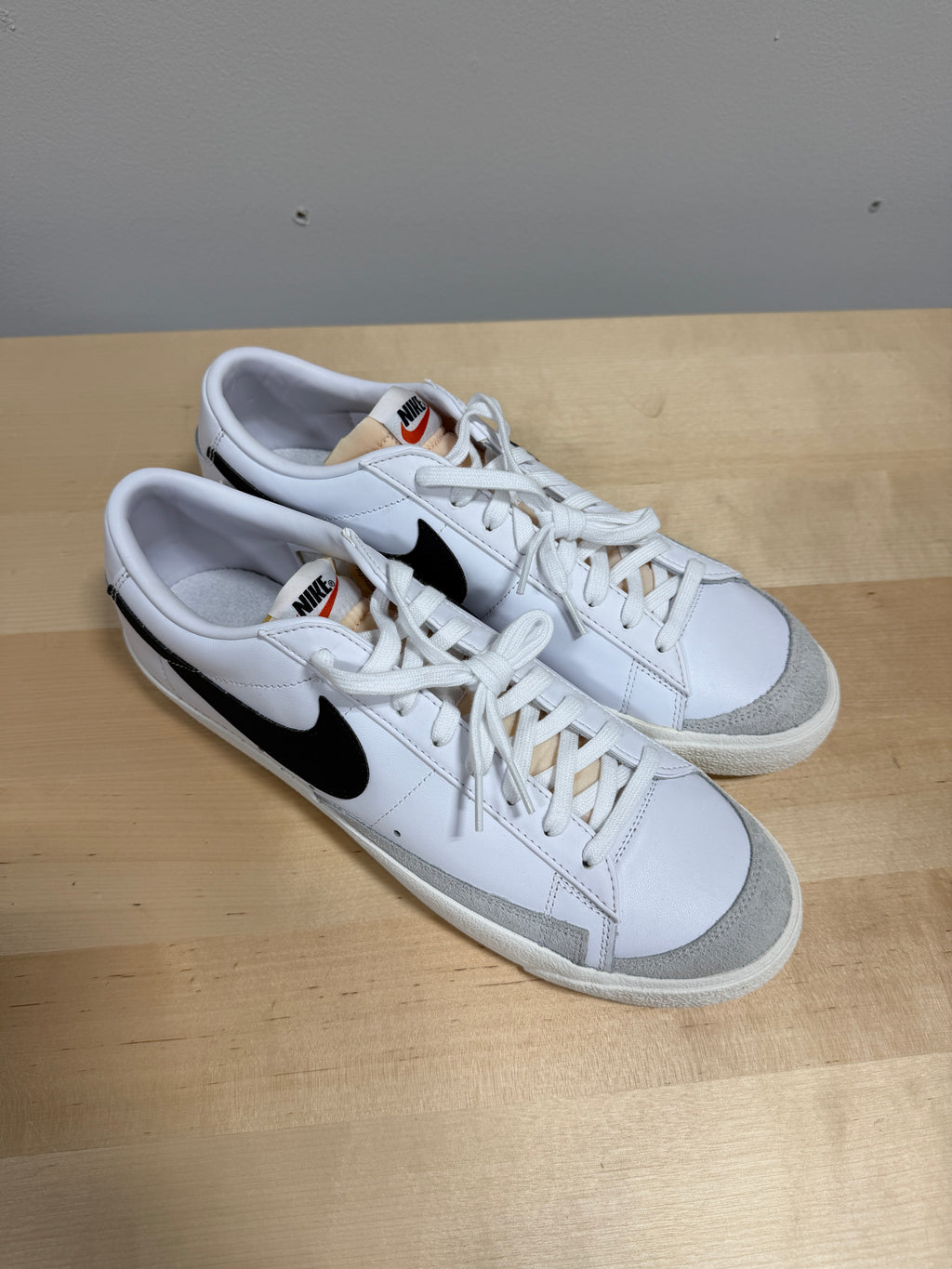 Nike Blazer Low '77 Vintage 'White Black' Sz 13