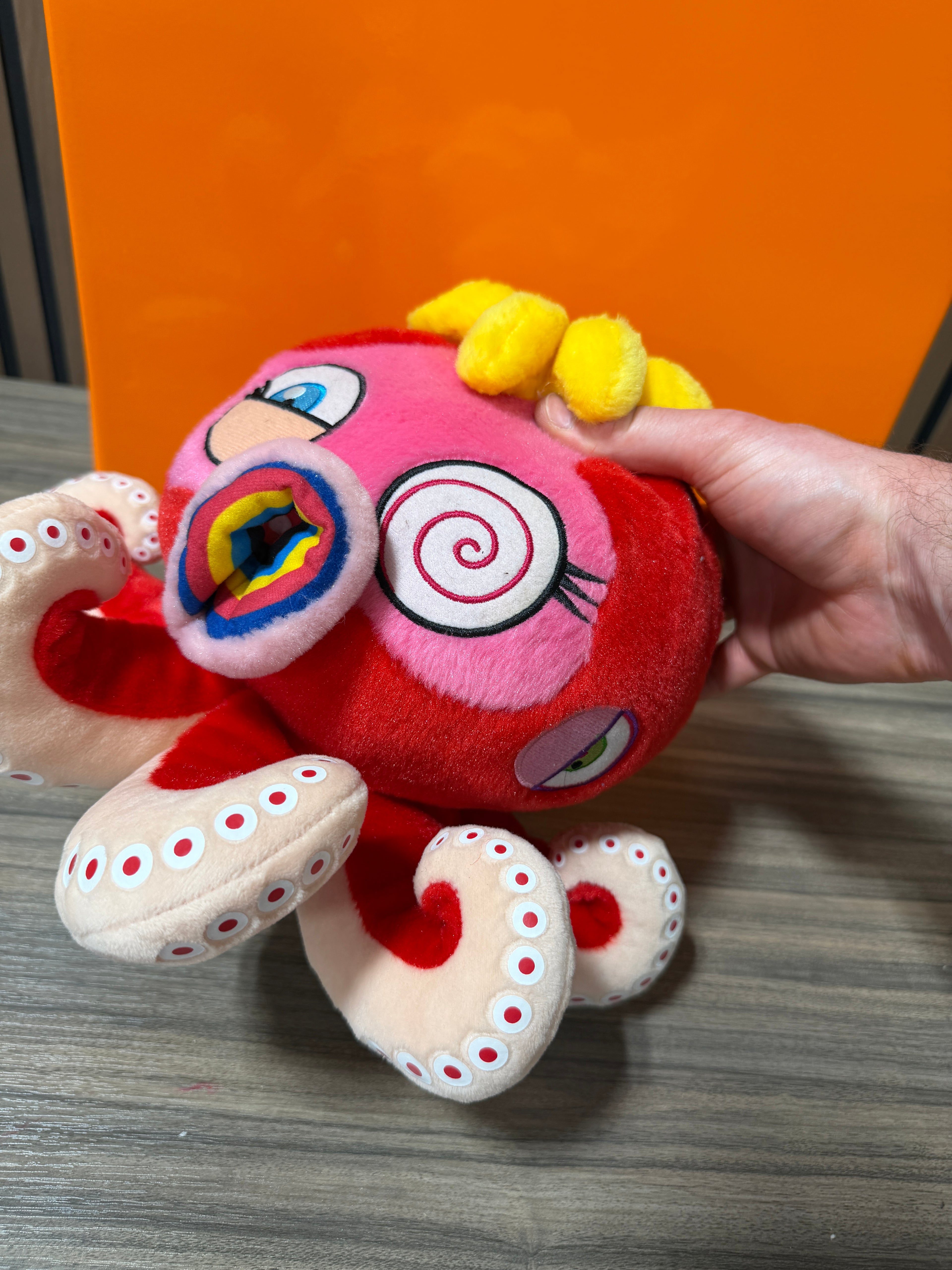 Takashi Murakami Pink Octopus Kaikai Kiki Japanese Plush