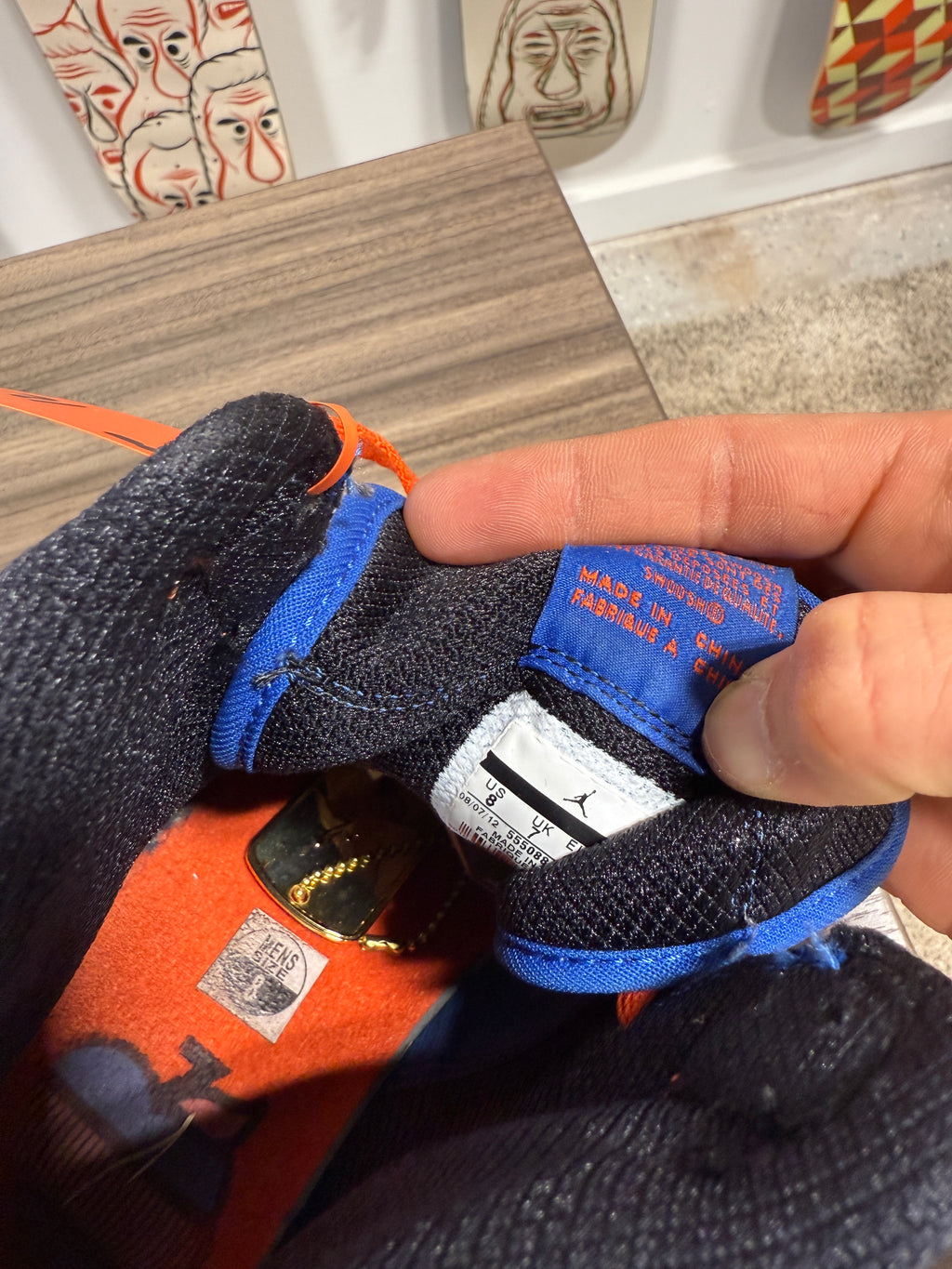 Jordan 1 Knicks Sz 8 NO BOX