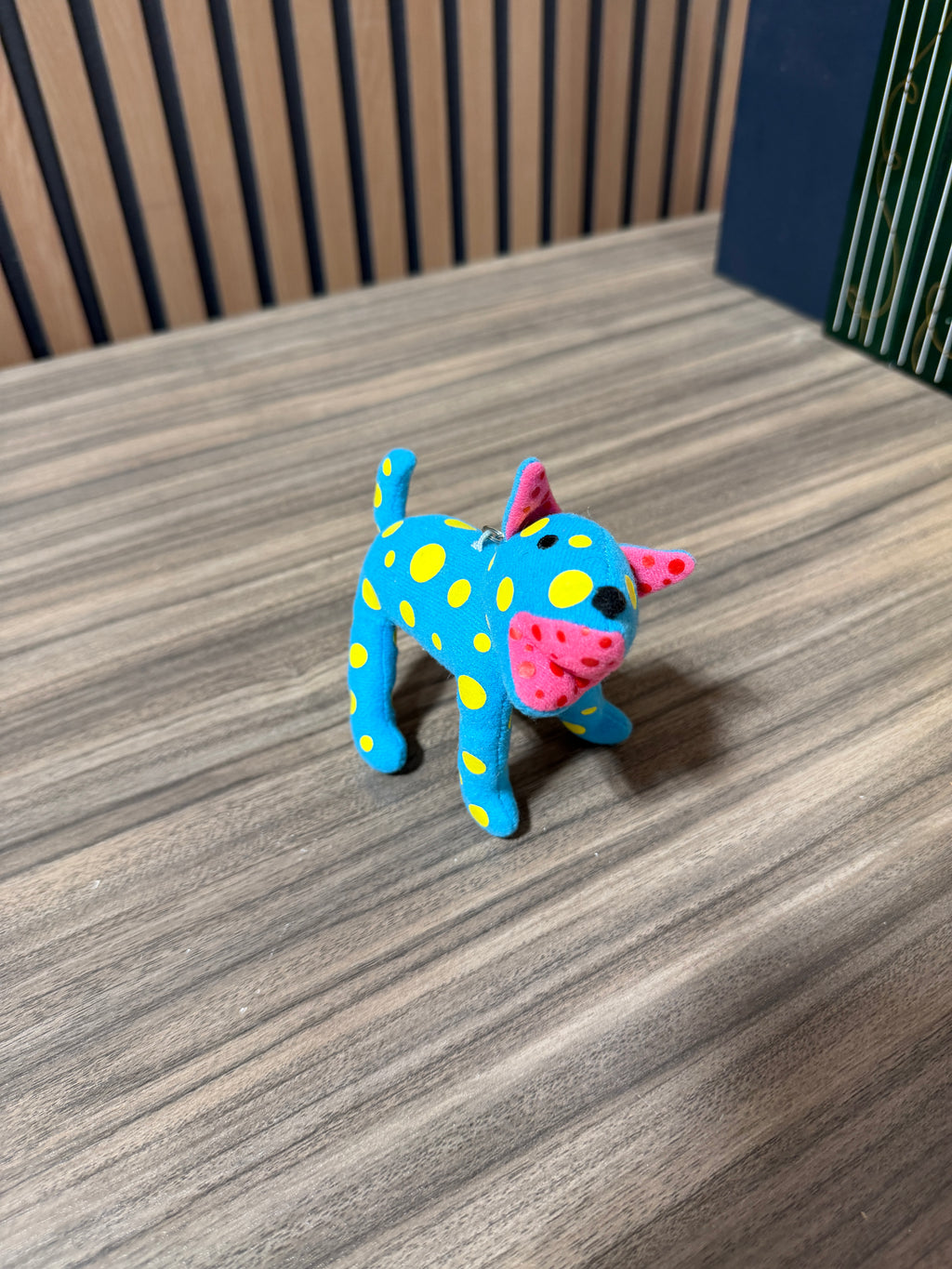 Yayoi Kusama TOKO-TON Plush Mascot Blue Polka Dot Dog