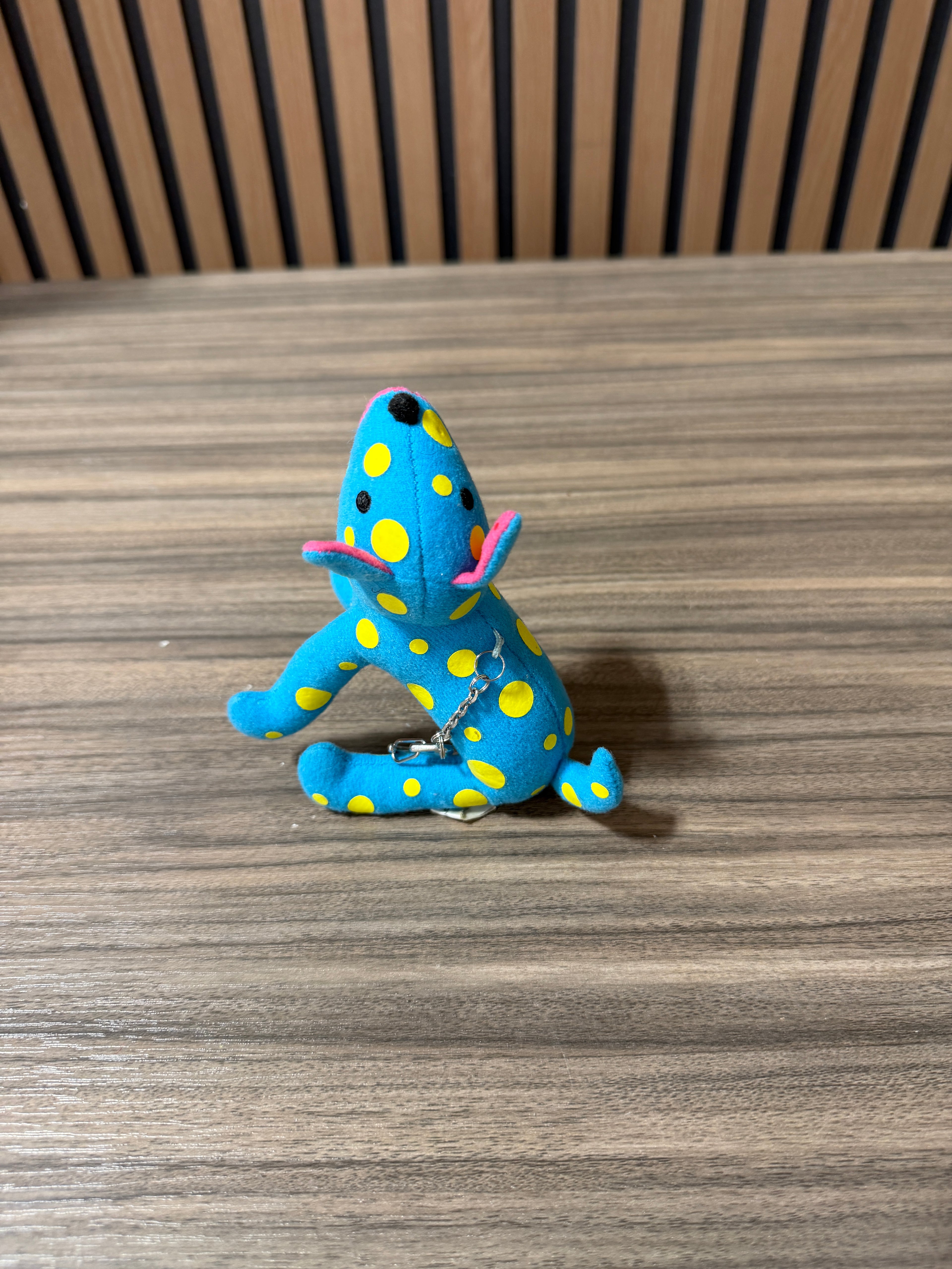 Yayoi Kusama TOKO-TON Plush Mascot Blue Polka Dot Dog