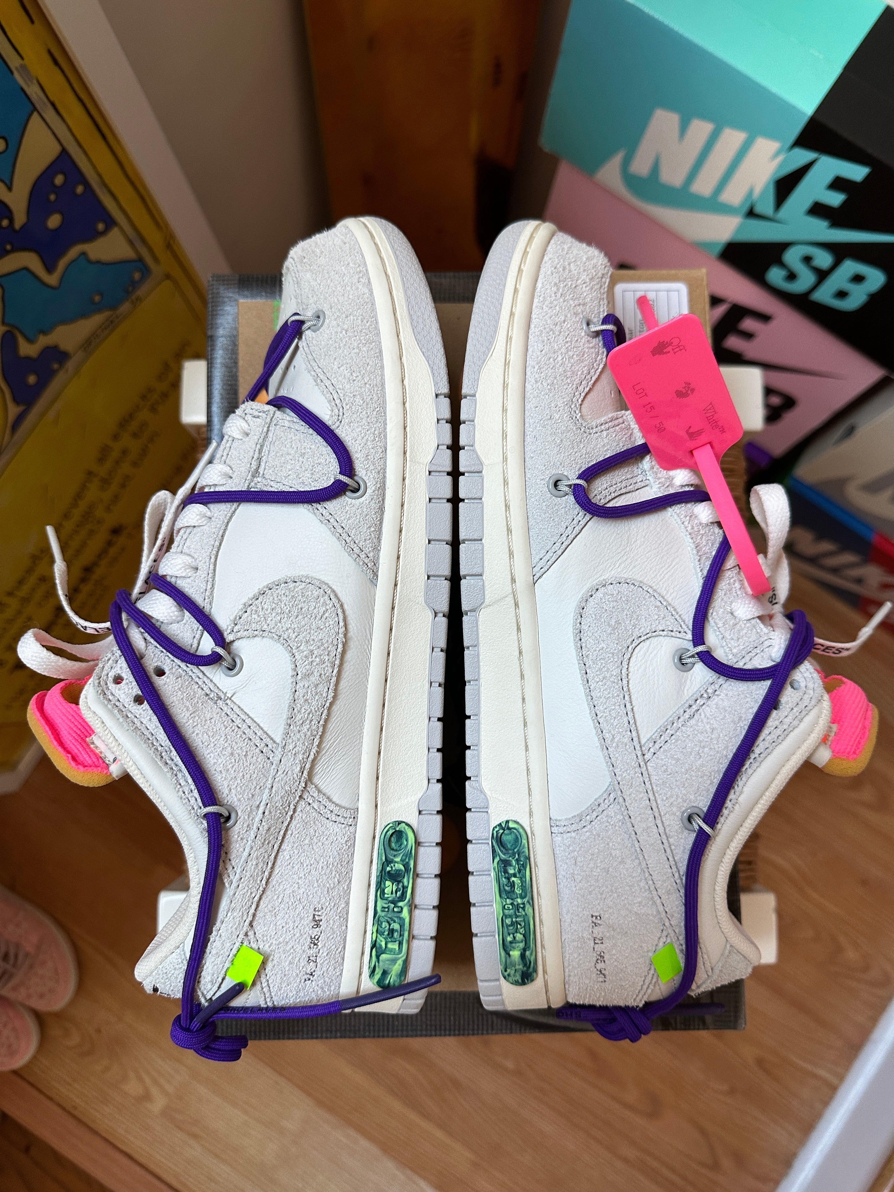 Off White Nike Dunk Low Lot 15 Sz 11