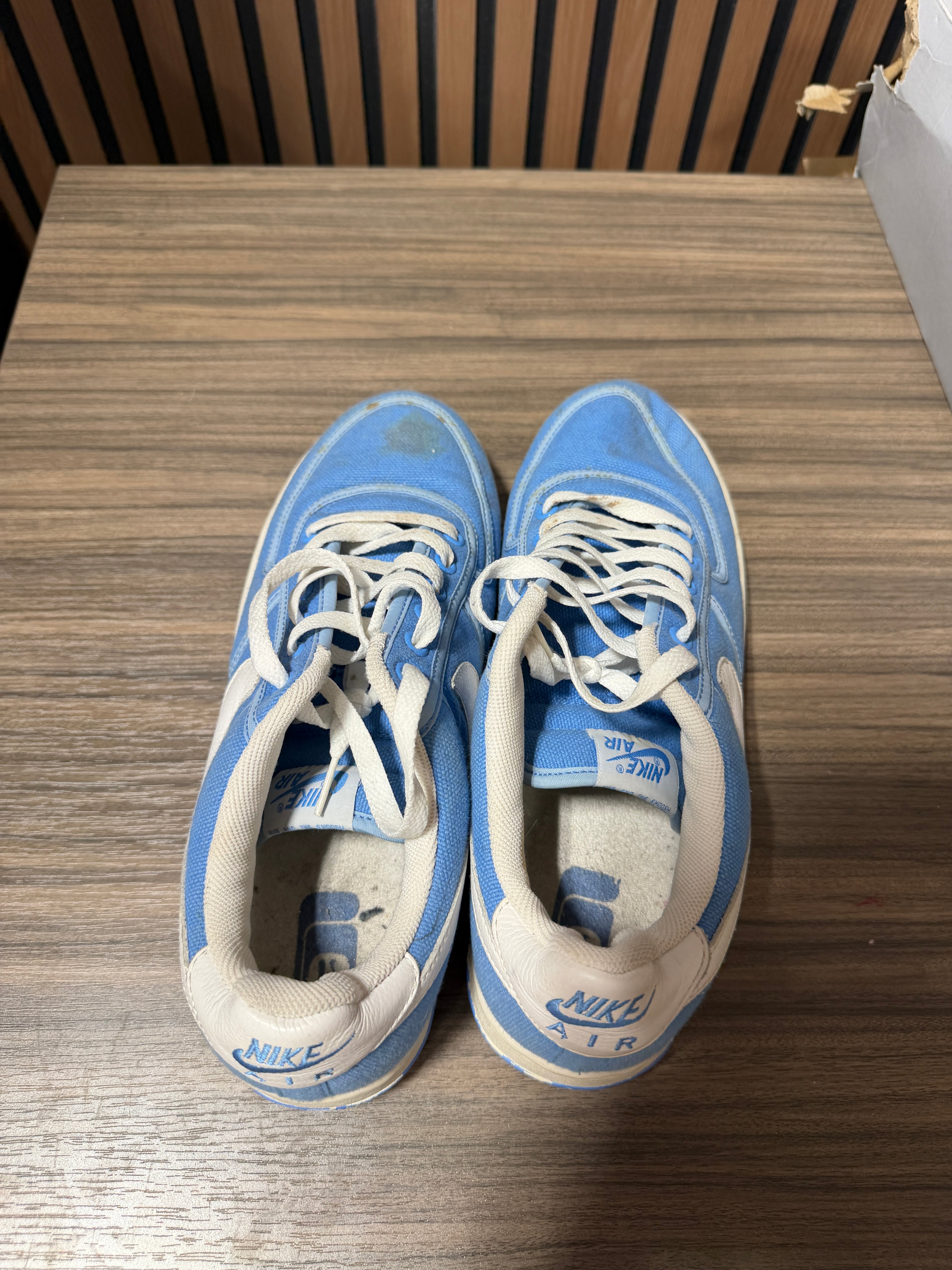 2003 nike air force 1 low blue canvas vintage Sz 11.5 no box