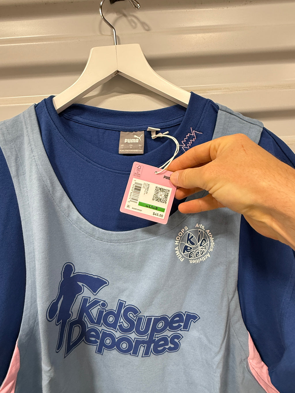PUMA Men's Hoops x Kidsuper T-Shirt Sz L