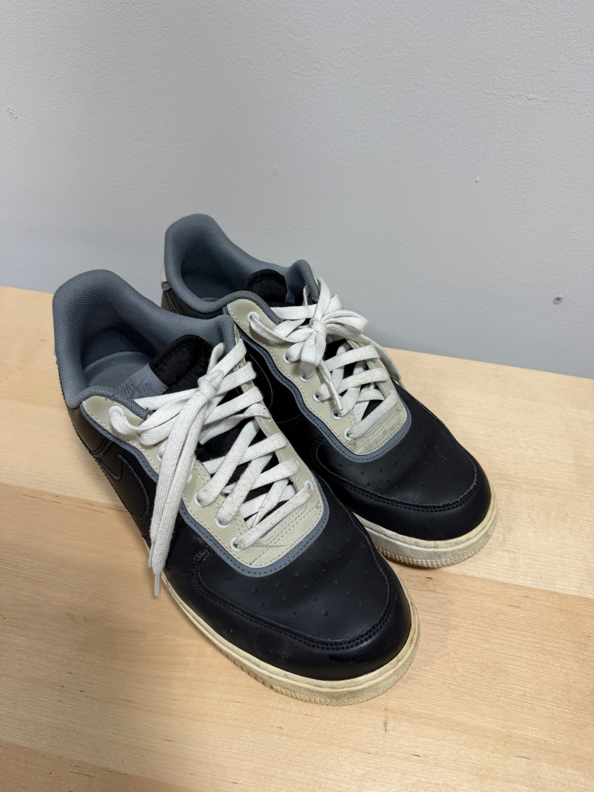 Nike Air Force 1 Low '07 LV8 'Black Pure Platinum' Sz 12