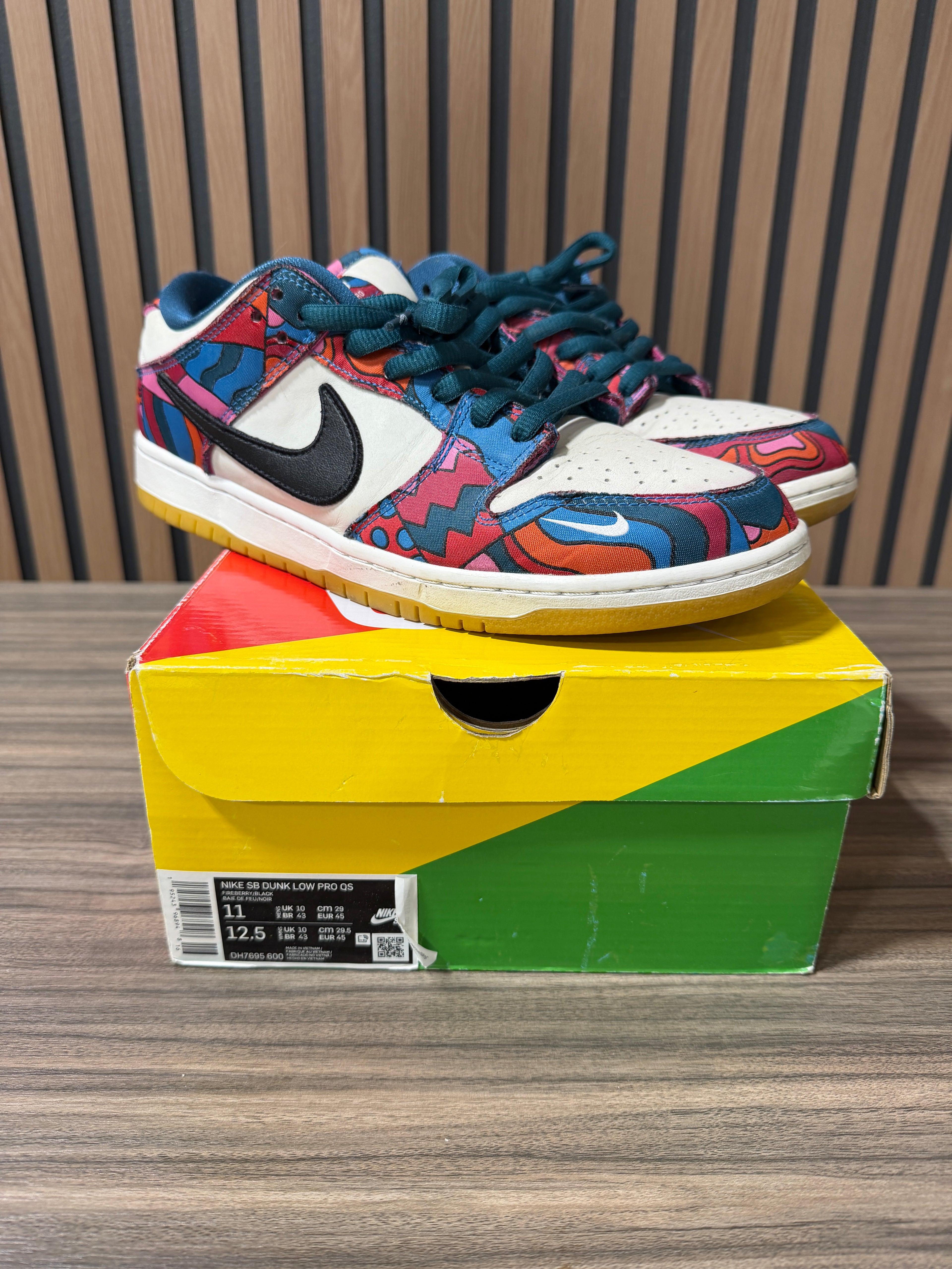 Parra x Nike Dunk Low Pro SB 'Abstract Art' Sz 11