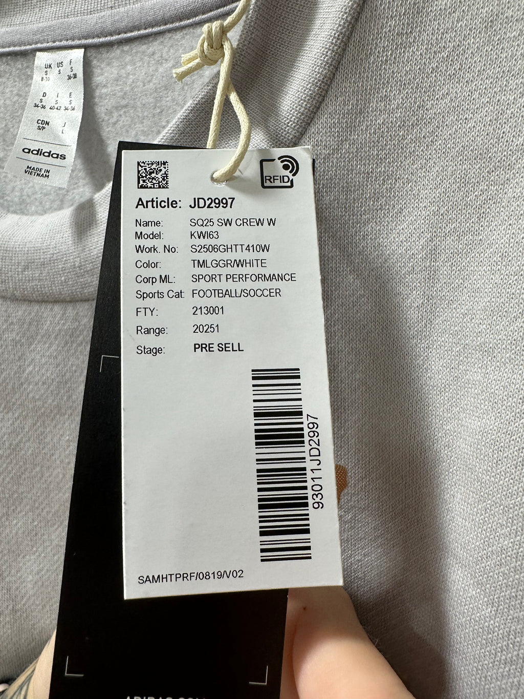 Adidas Squadra 25 Crewneck Sweatshirt